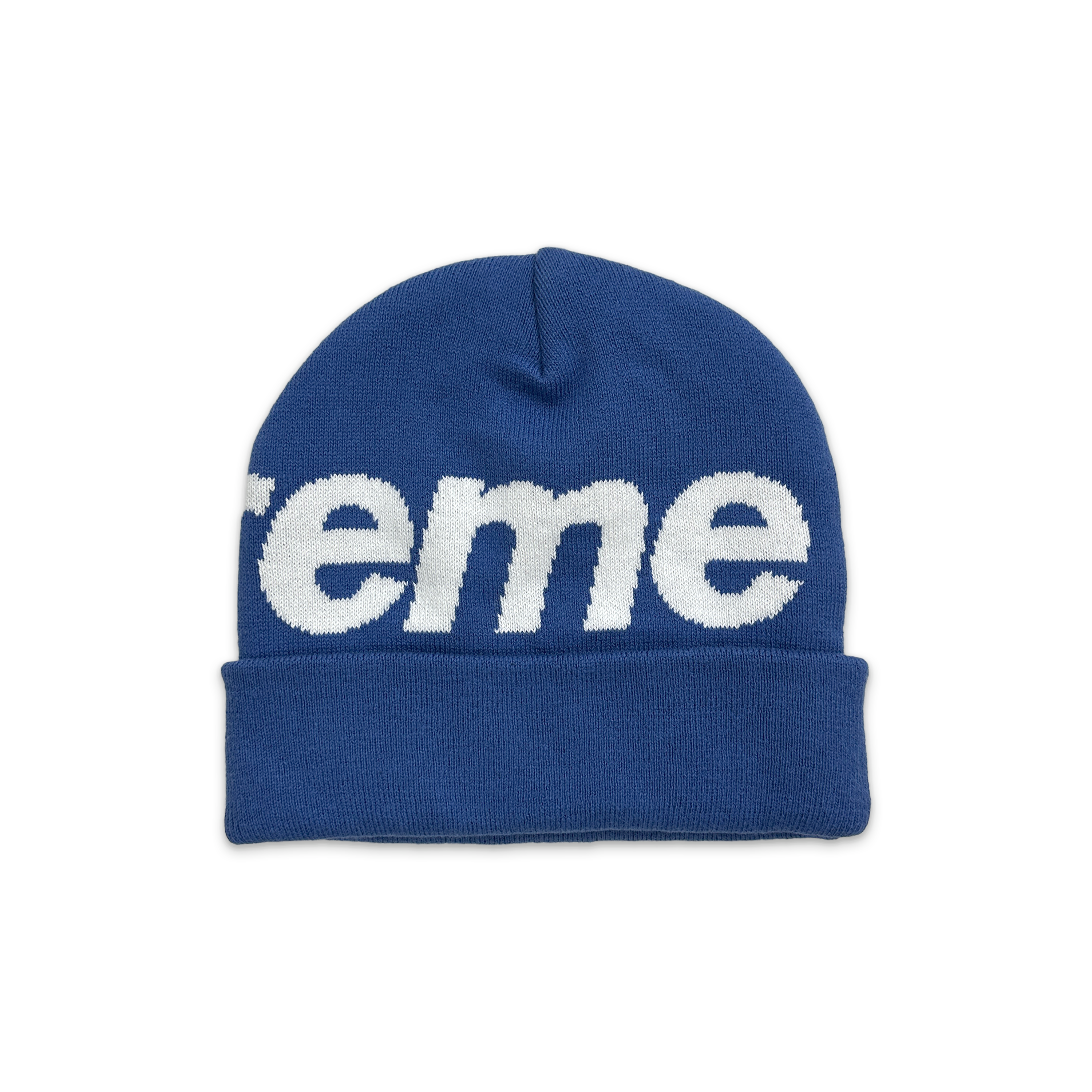 Supreme, Big Logo Beanie FW24 "Blue"