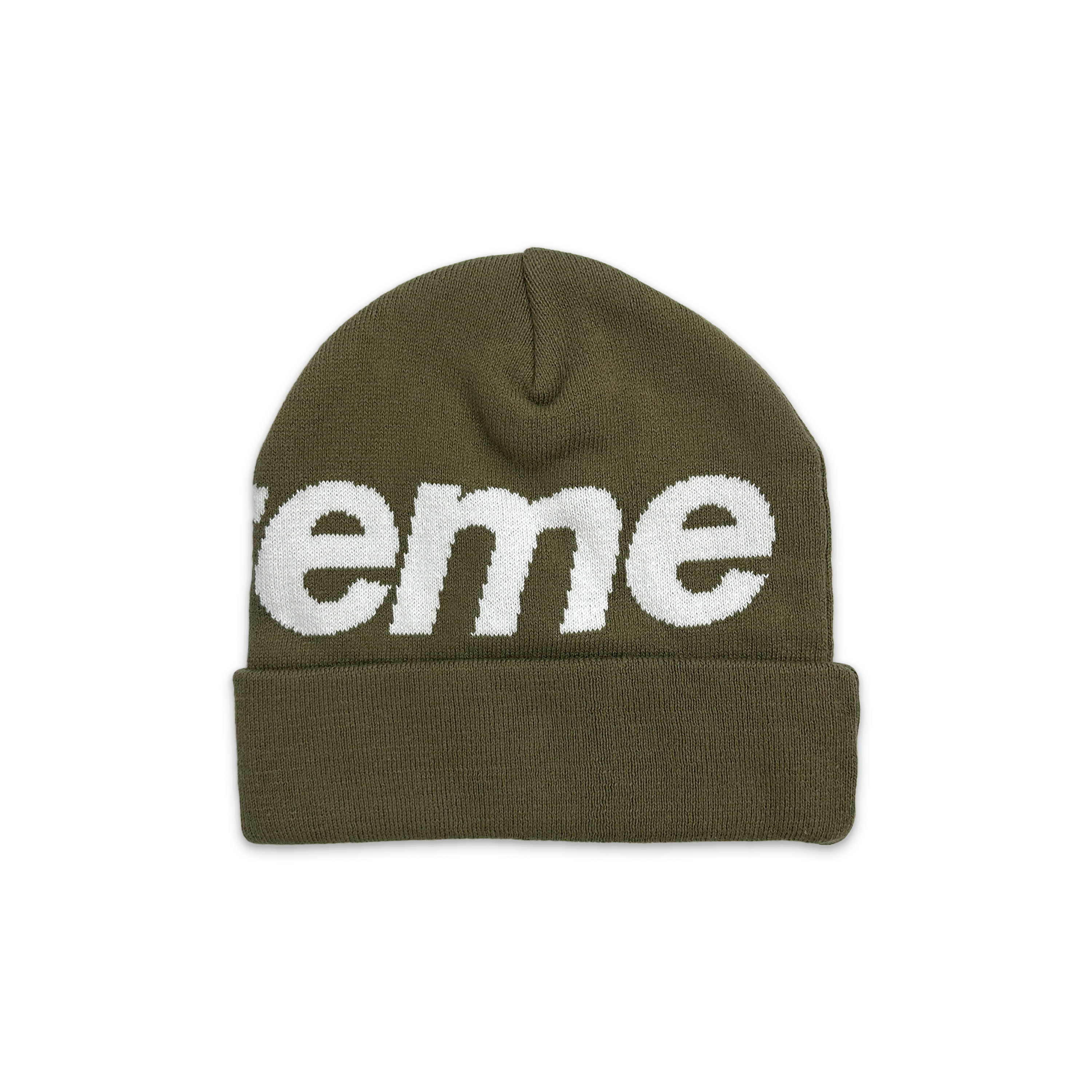 Supreme, Big Logo Beanie FW24 "Olive"