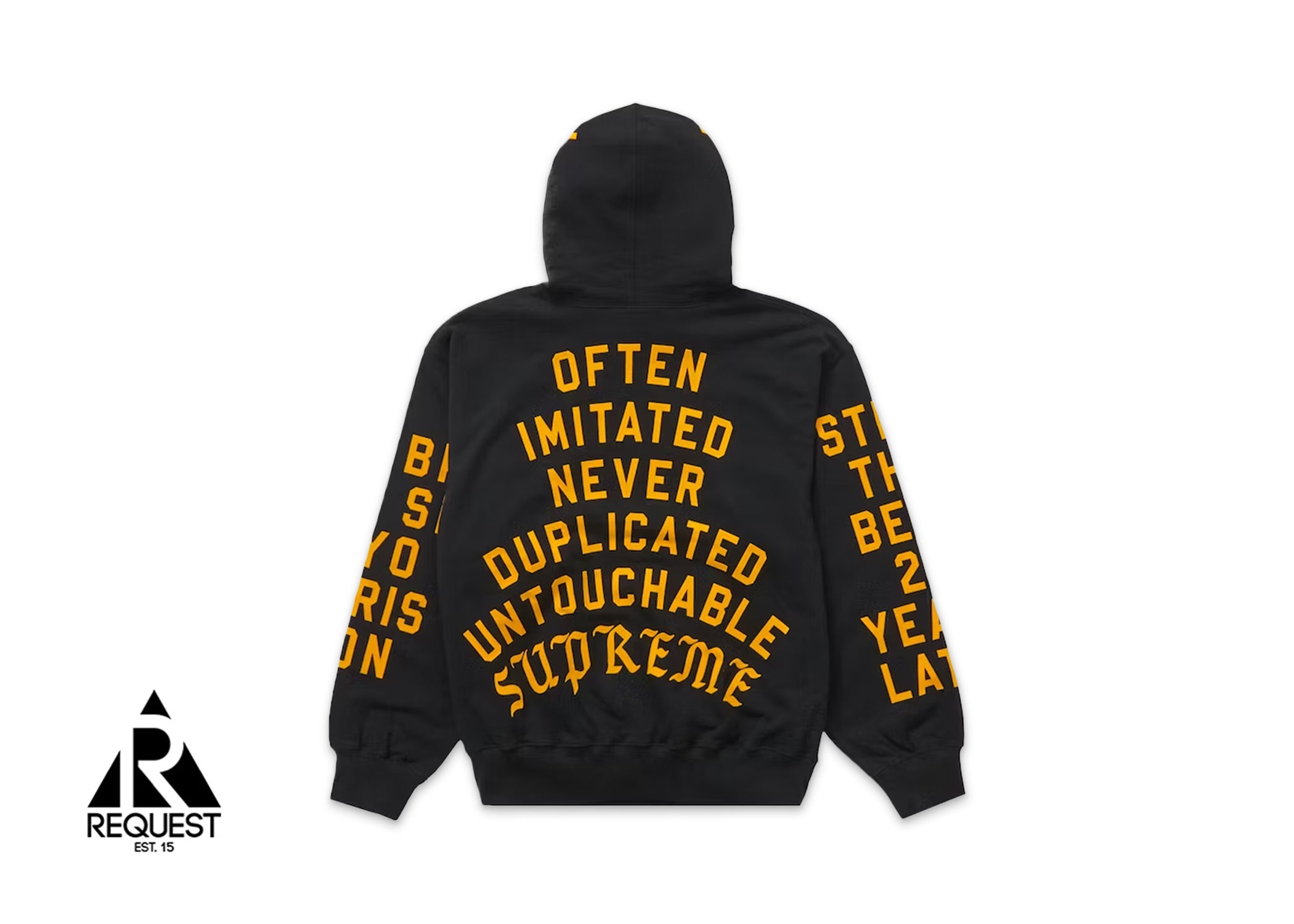 Supreme Team Flocked Hooded Sweatshirt 