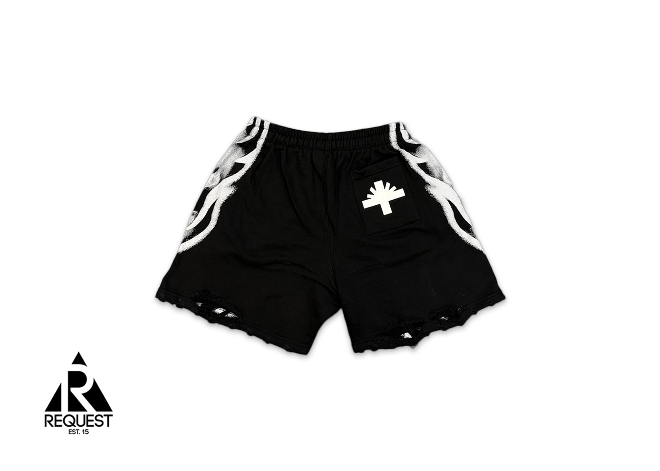 Skull Face Shorts "Black/White"