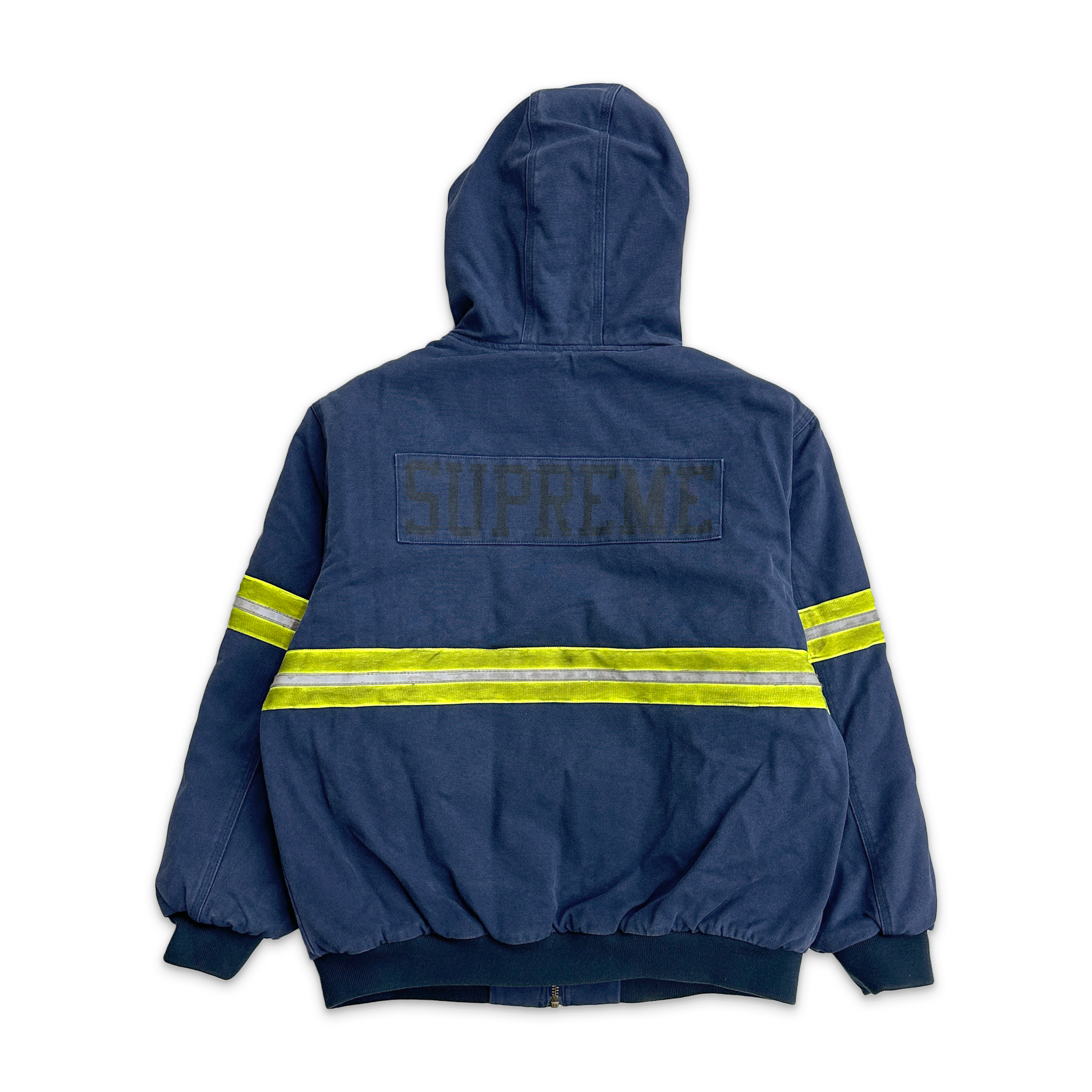 Reflective Stripe Hooded Work Jacket 