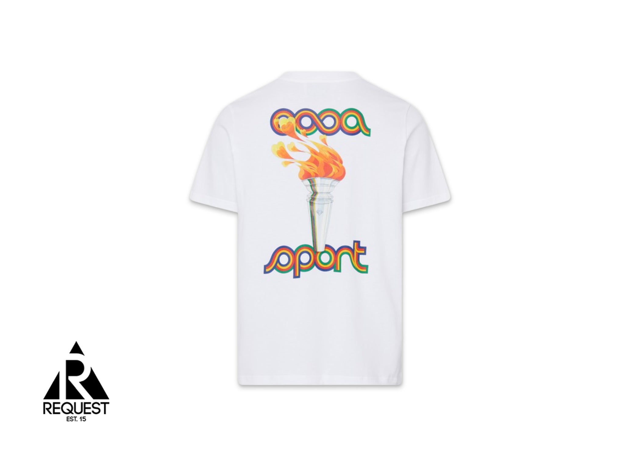 Casablanca La Flamme Du Sport Printed Tee "White"