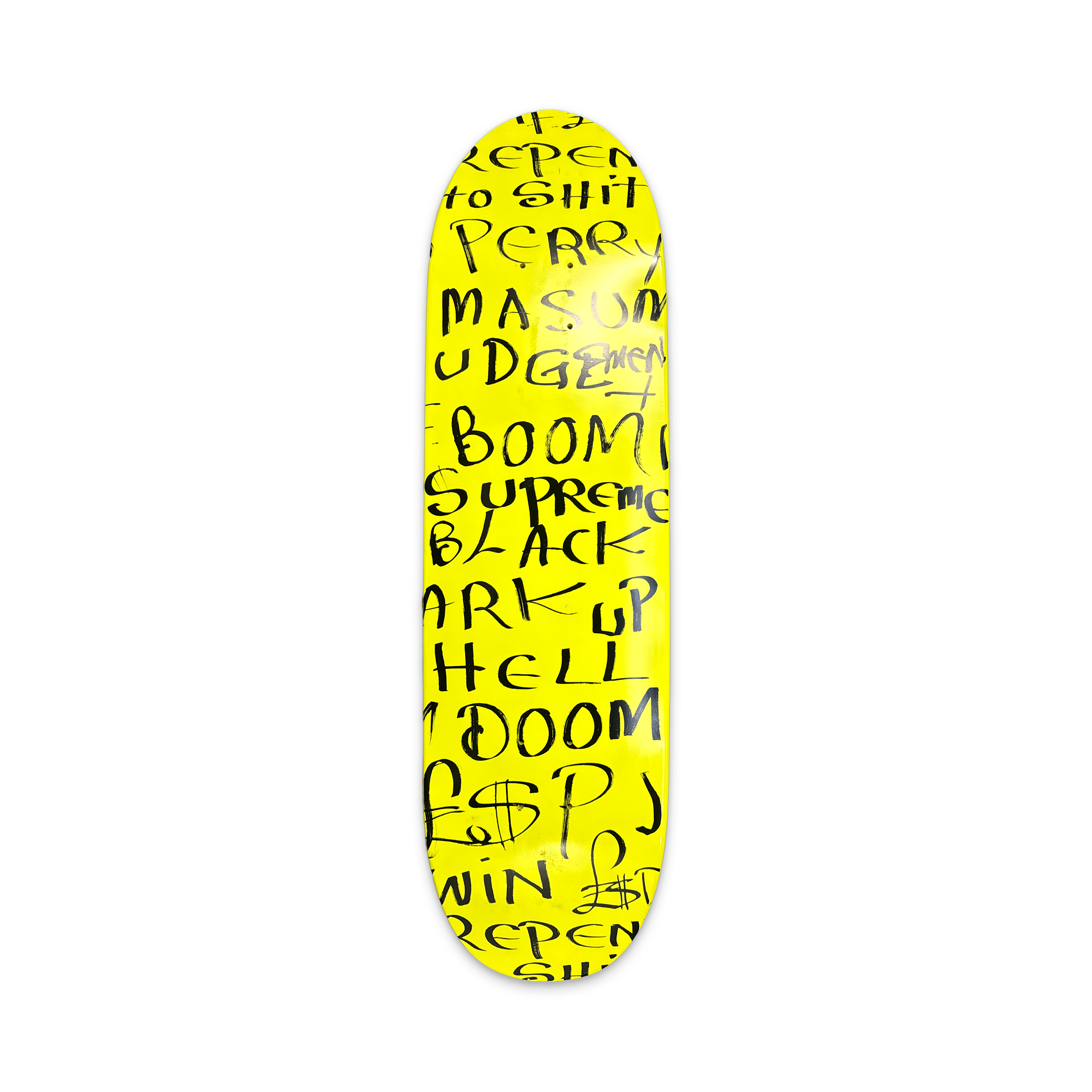 Supreme x Lee Scratch Perry Black Ark Cruiser Deck "Fluorescent Yellow"