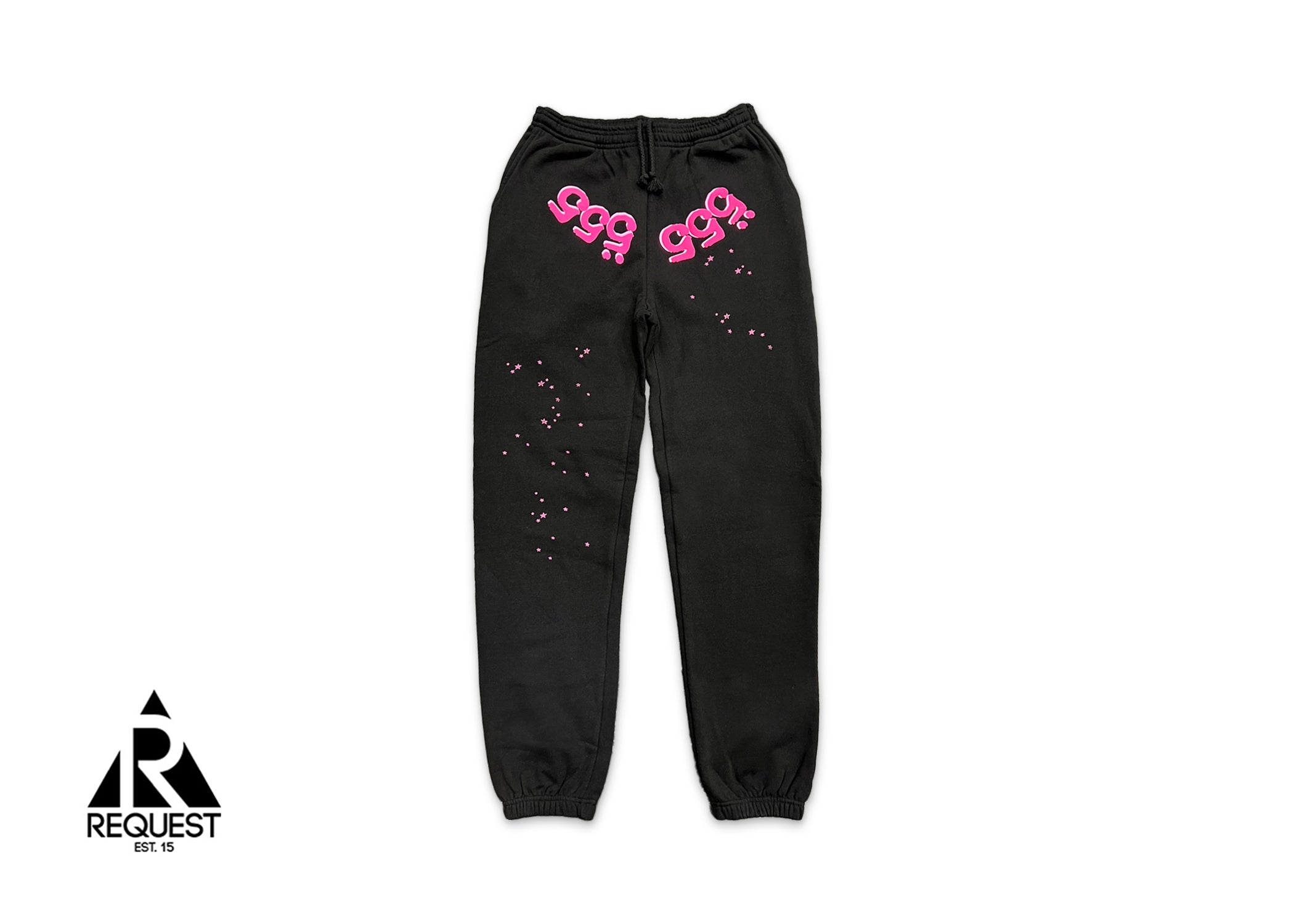 Angel Number Sweatpants "Black/Pink"