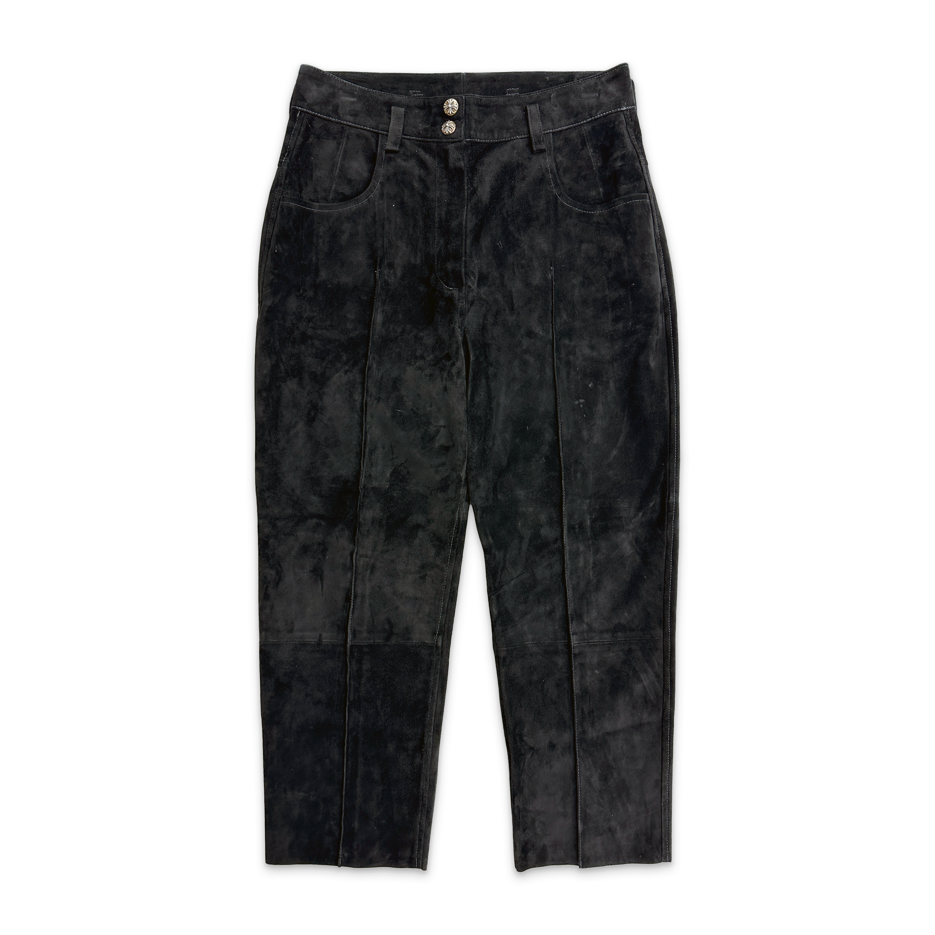 Suede Trousers "Black"