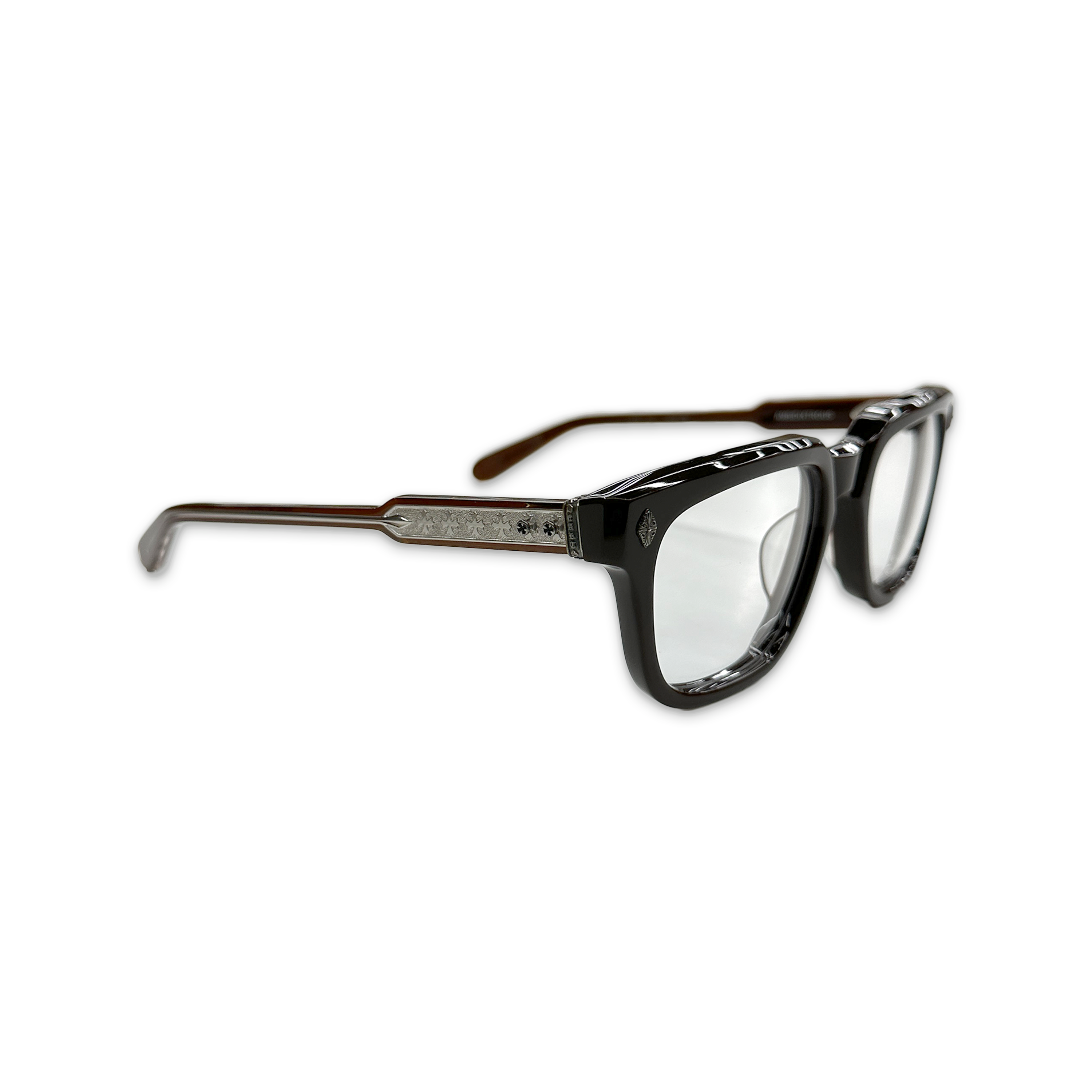 Chrome Hearts, Ambidixtrous Glasses "Brown/Silver"