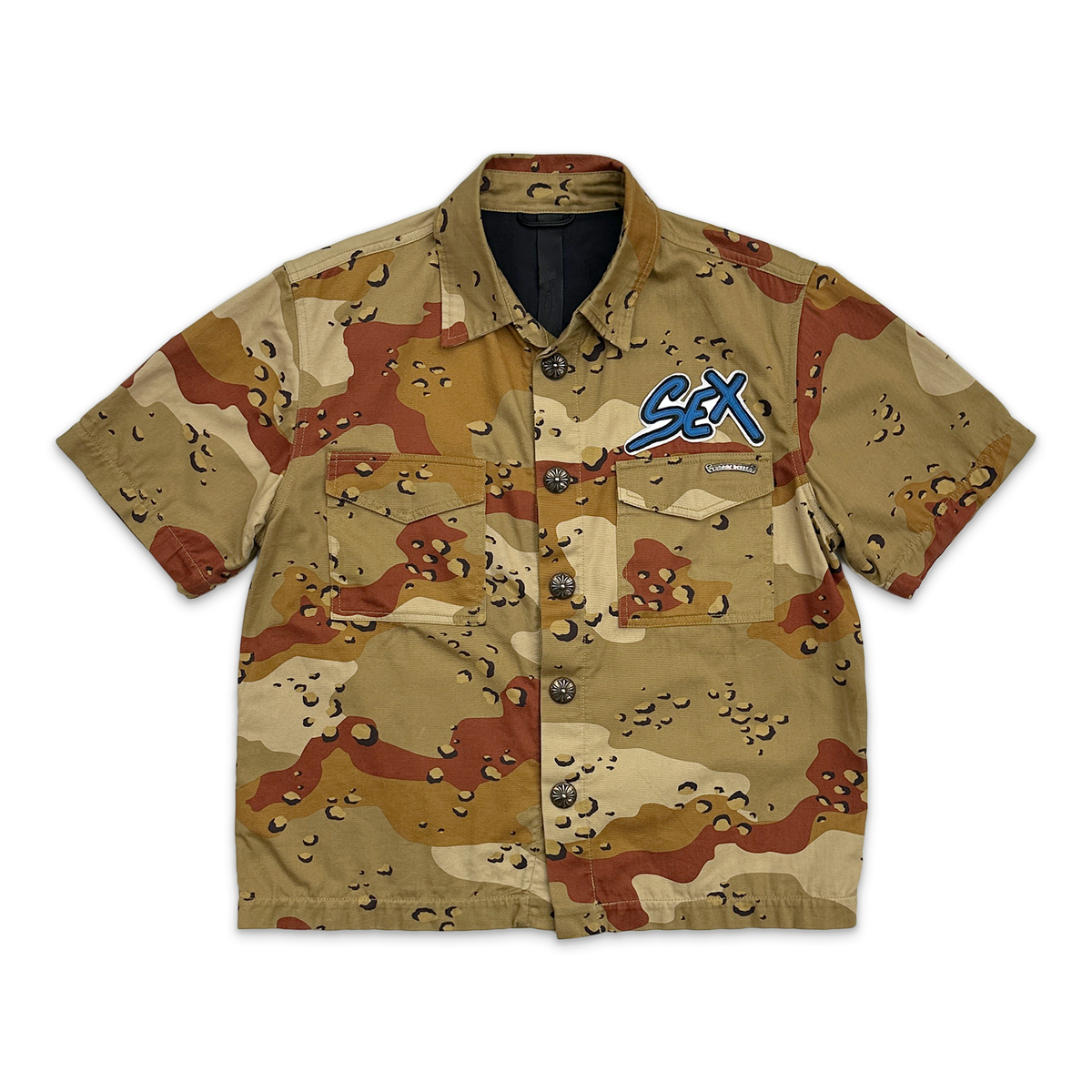 camo button up dress shirt Sex Records Button Up Shirt Desert Camo Medium