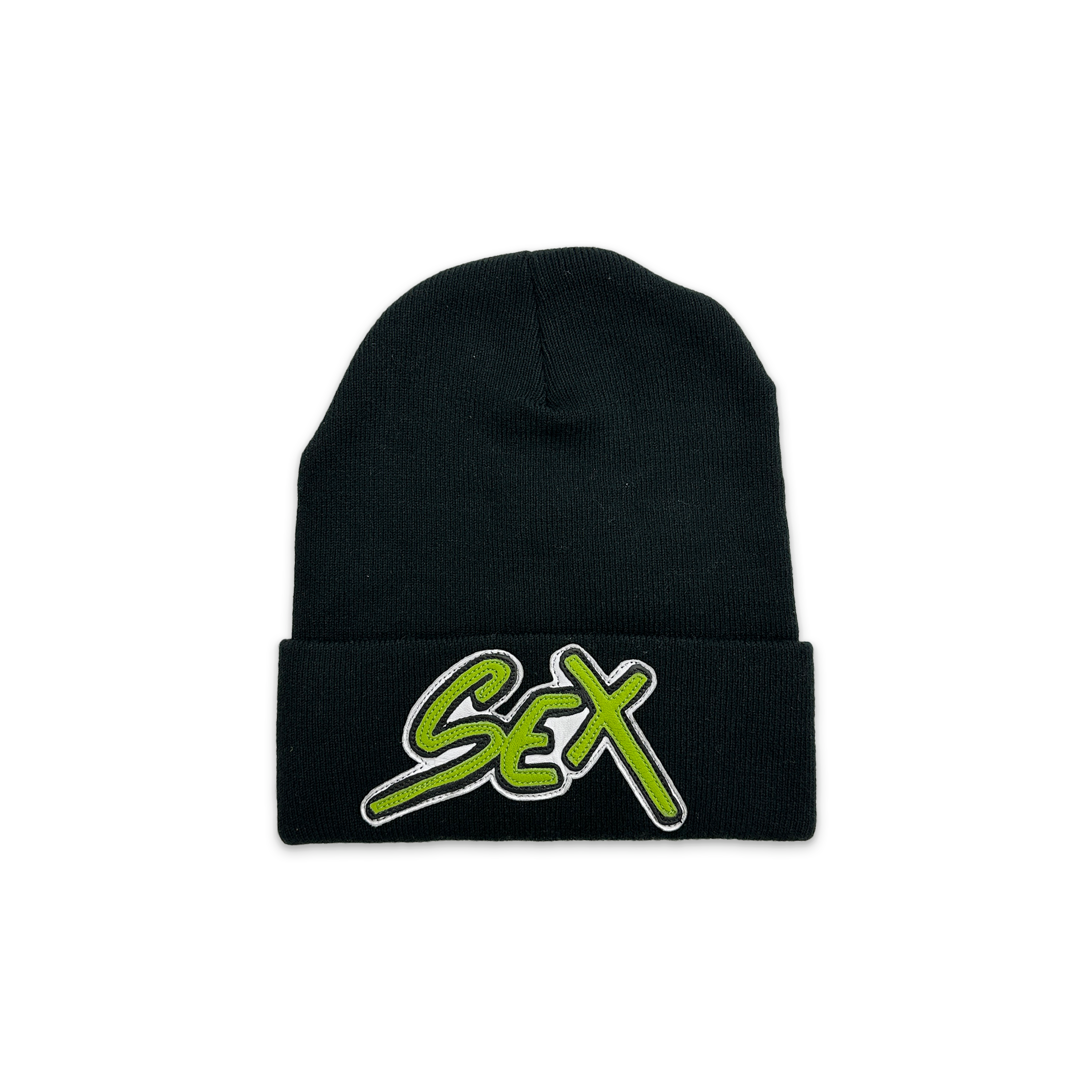 帽子 chromehearts matty boy sex patch beanie Chrome Hearts Matty Boy “SEX” Leather Patch Beanie The