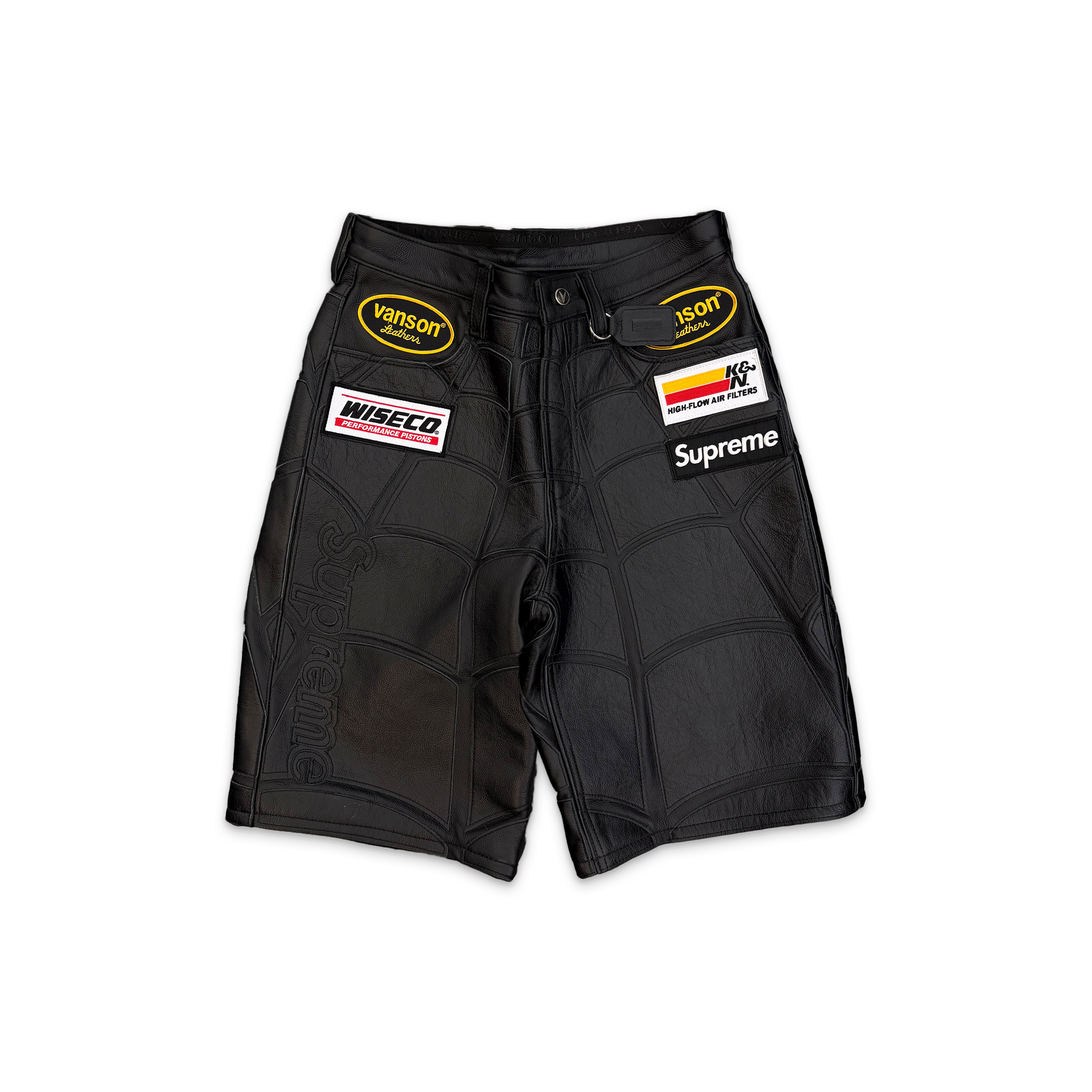 Vanson Leathers Spider-Man Shorts "Black"
