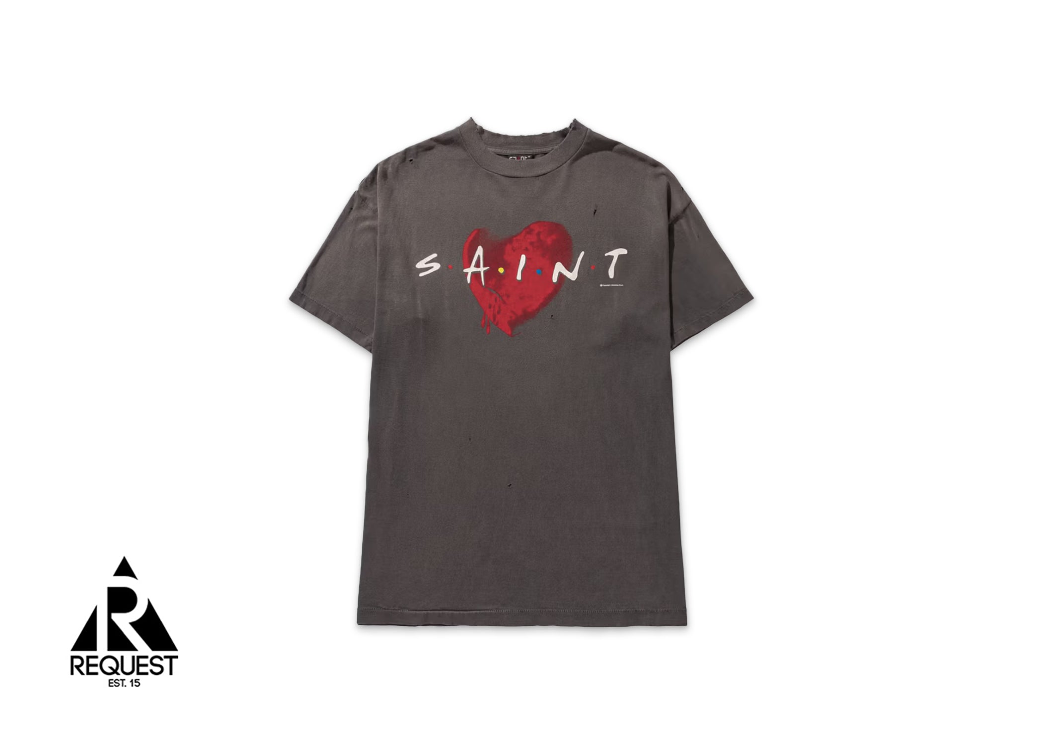 Saint Michael Heart Tee "Black"