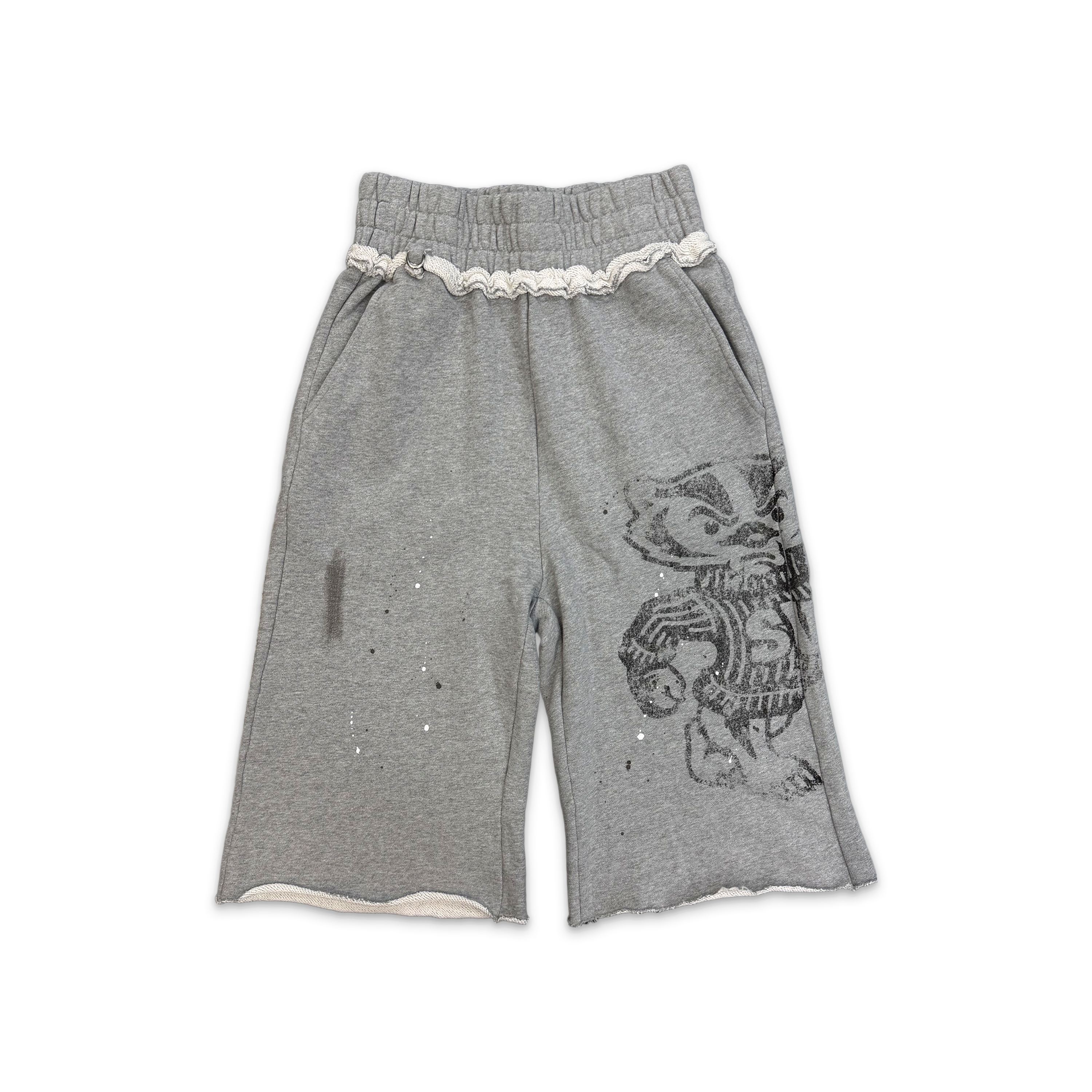 Saint Vanity, Badgers Long Shorts “Black/Grey"