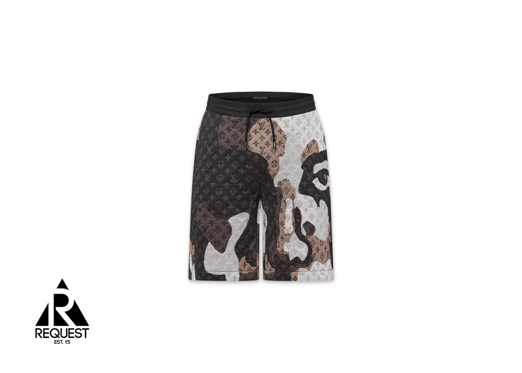 Louis Vuitton x KidSuper Monogram Jacquard Cotton Jersey Shorts "Dark Grey"