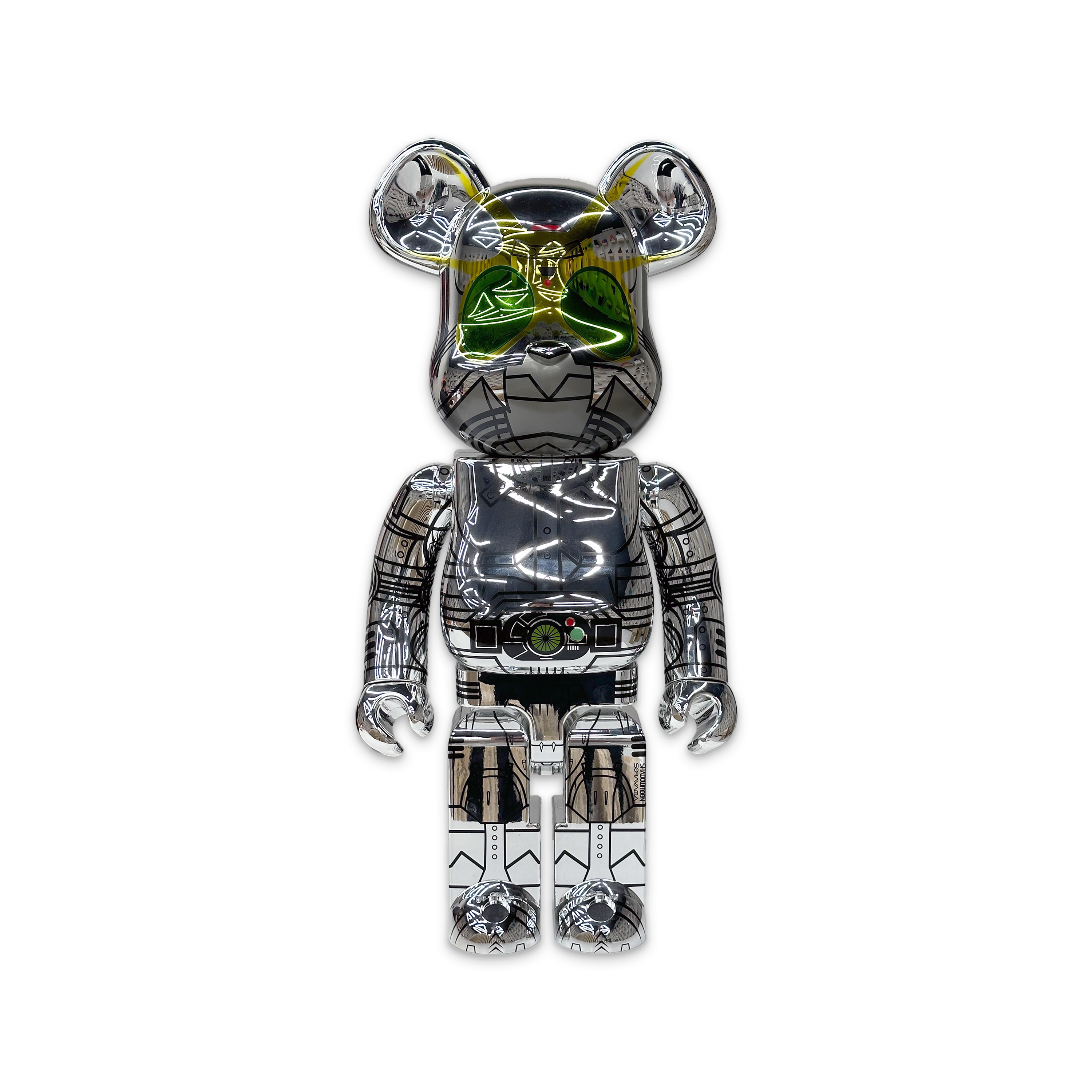 Medicom, BAPE x Hajime Sorayama Shadow Moon Bearbrick 1000% (2G Exclusive)