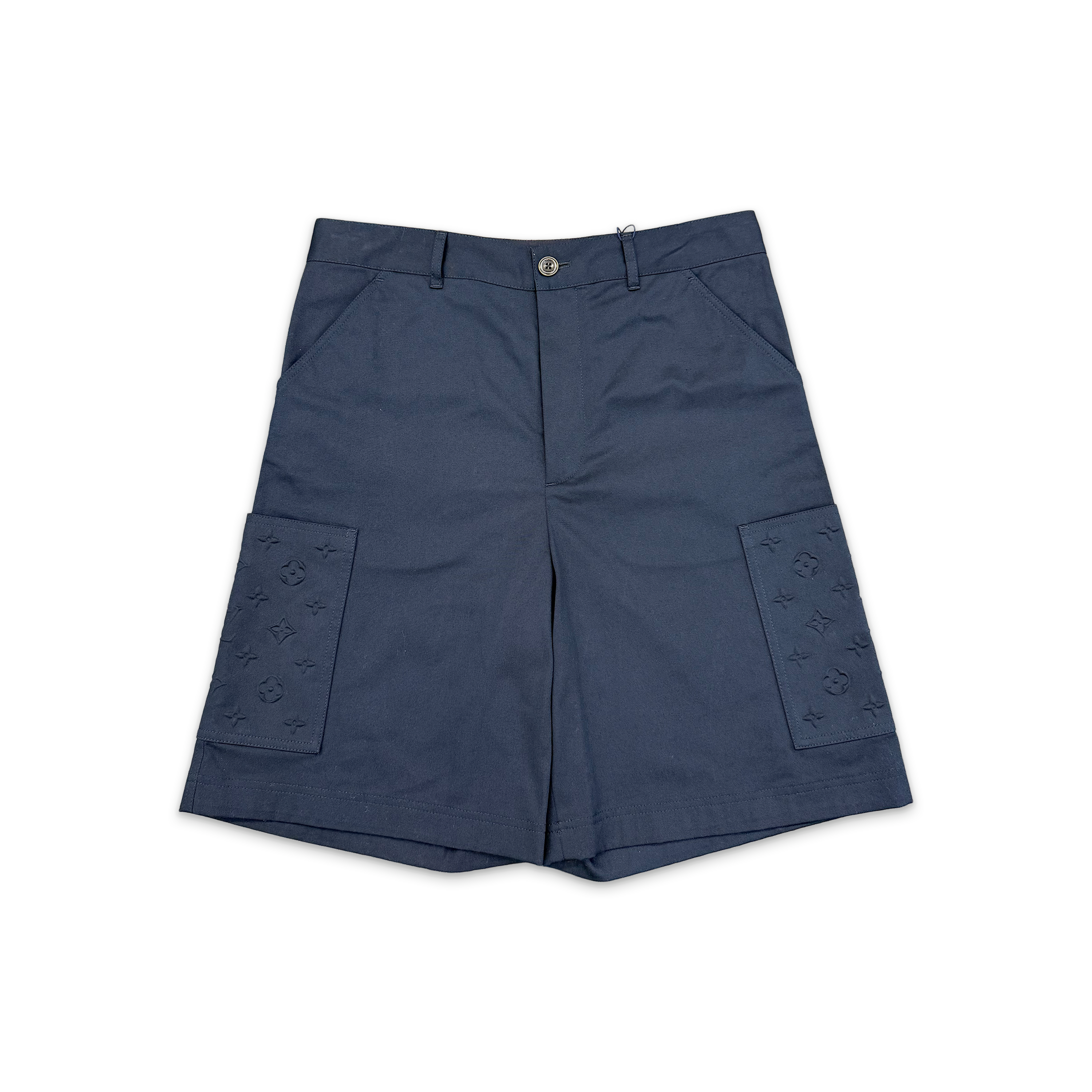 Monogram Pocket Cargo Shorts "Navy"