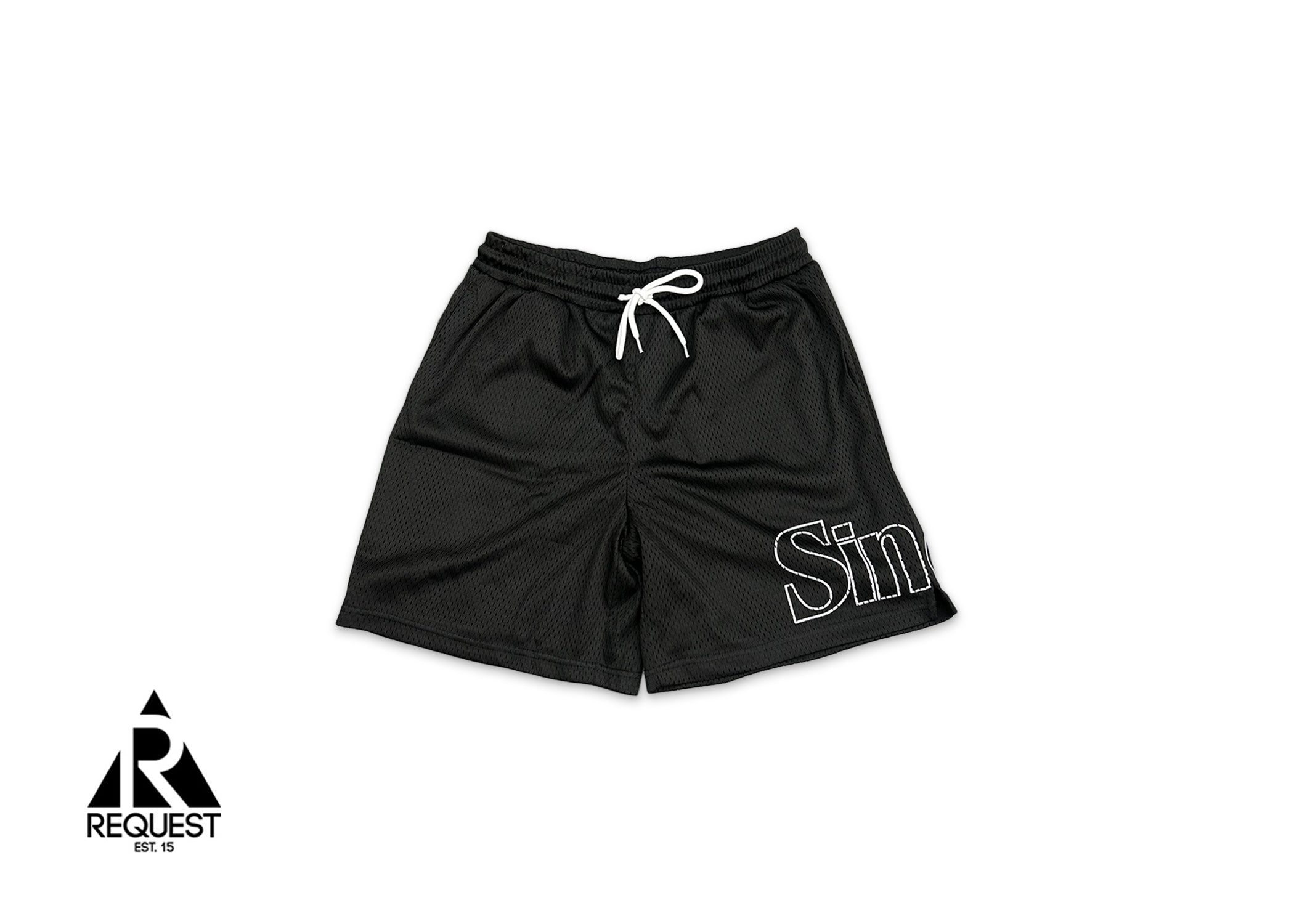 Outline Mesh Shorts "Black"