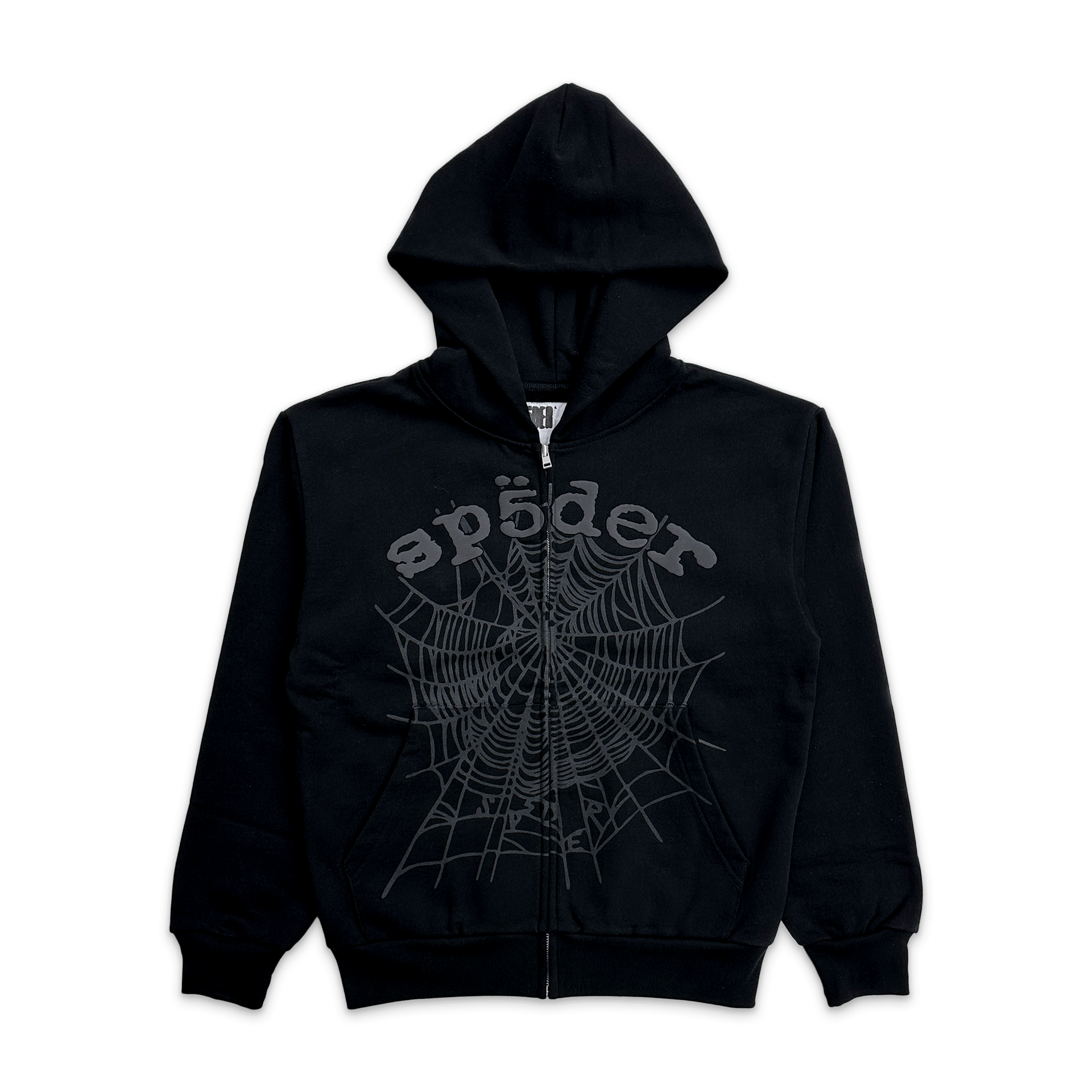 Black OG Web Zip Up Hoodie 