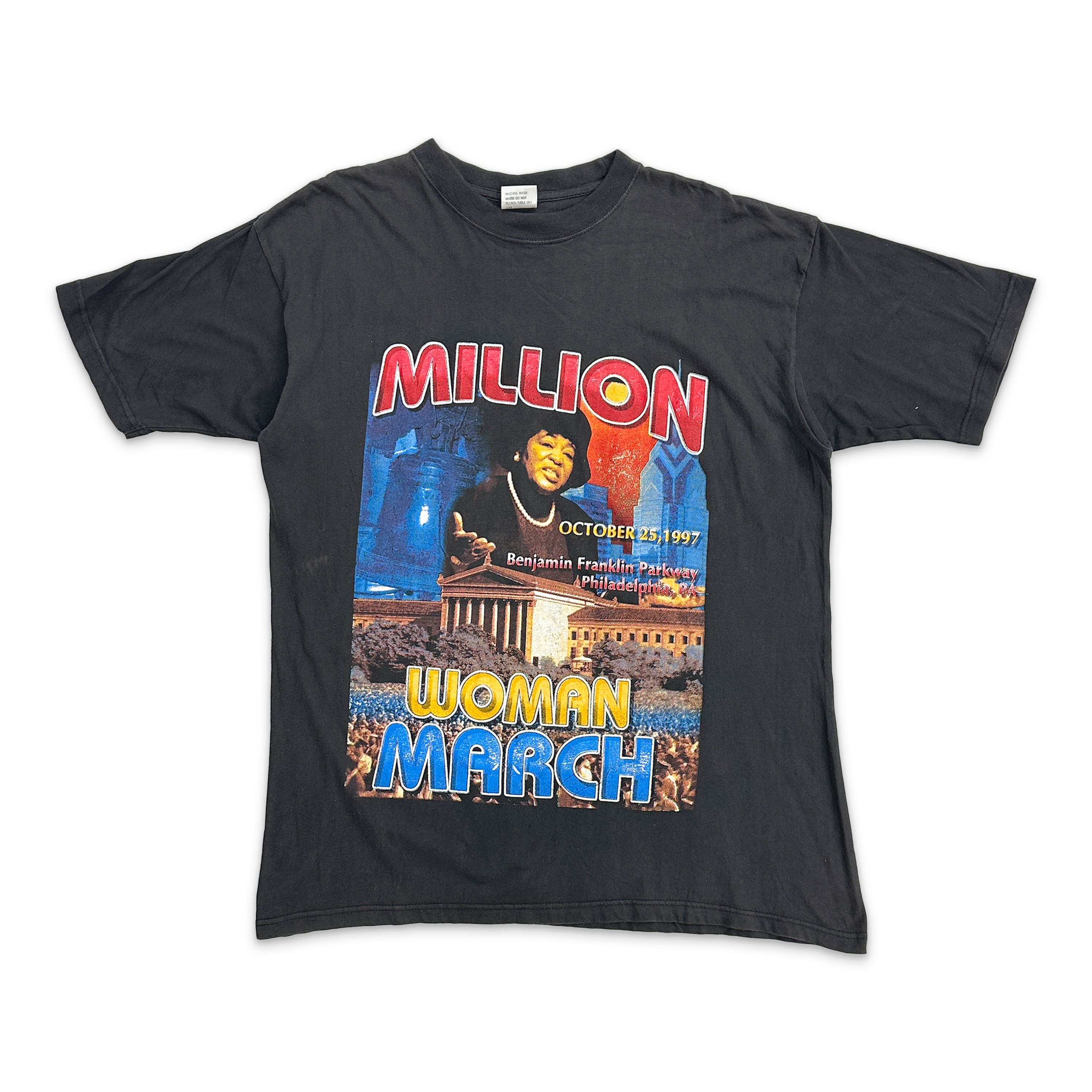 Million Woman March 1997 Vintage Tee "Black"