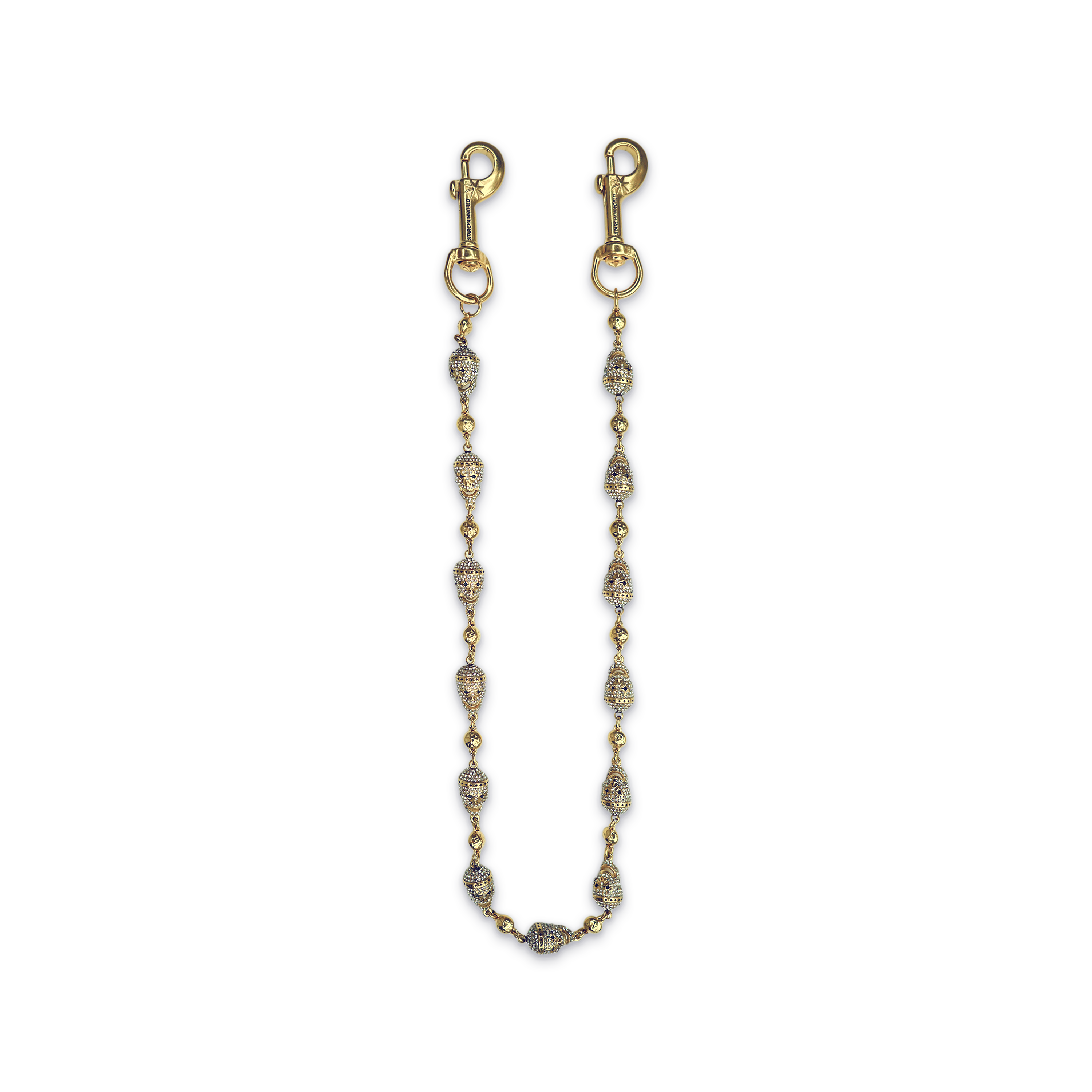 Gold Skull Wallet Chain
