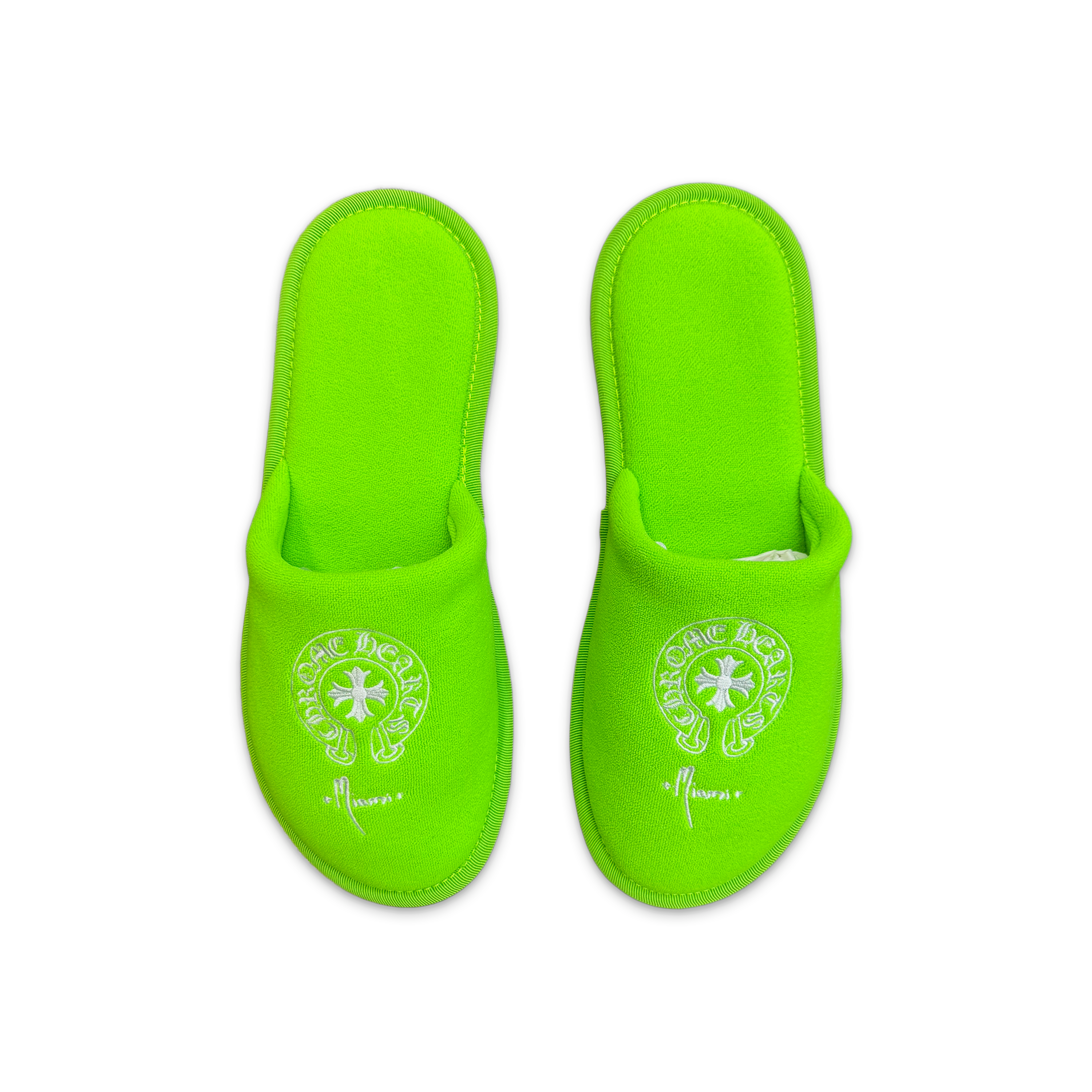 Horseshoe Plus Cross Miami Hotel Slipper "Neon Green"