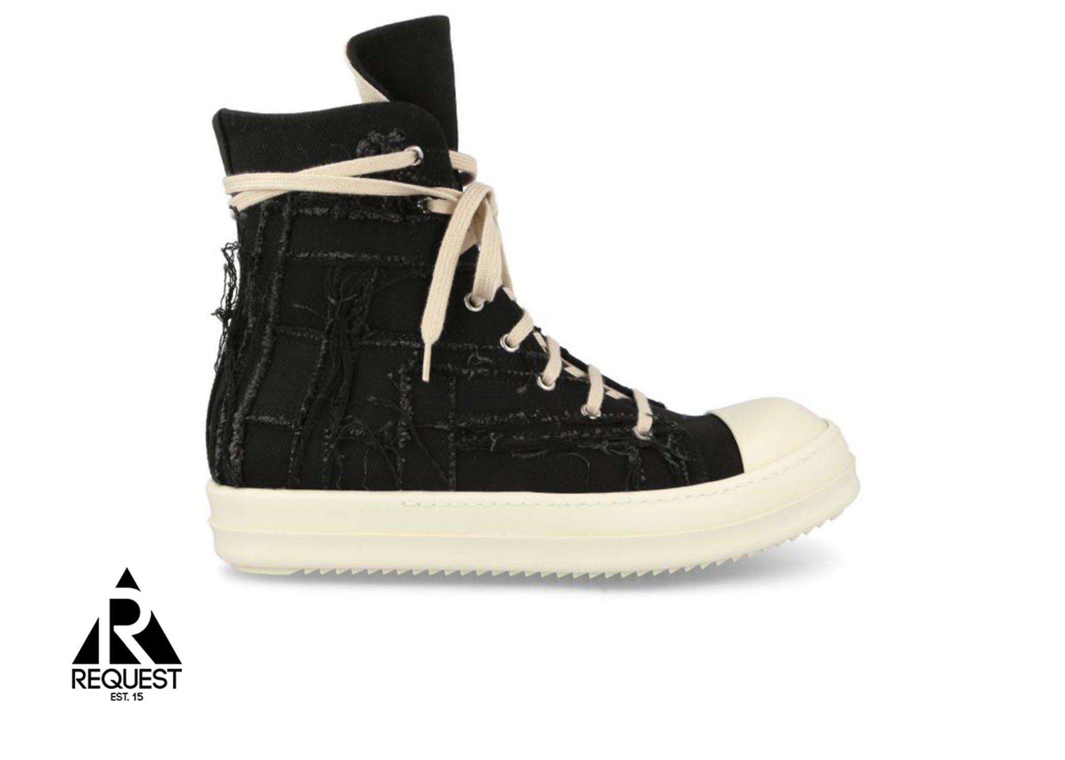 Rick Owens EDFU Ramones High “Slashed Black Milk"