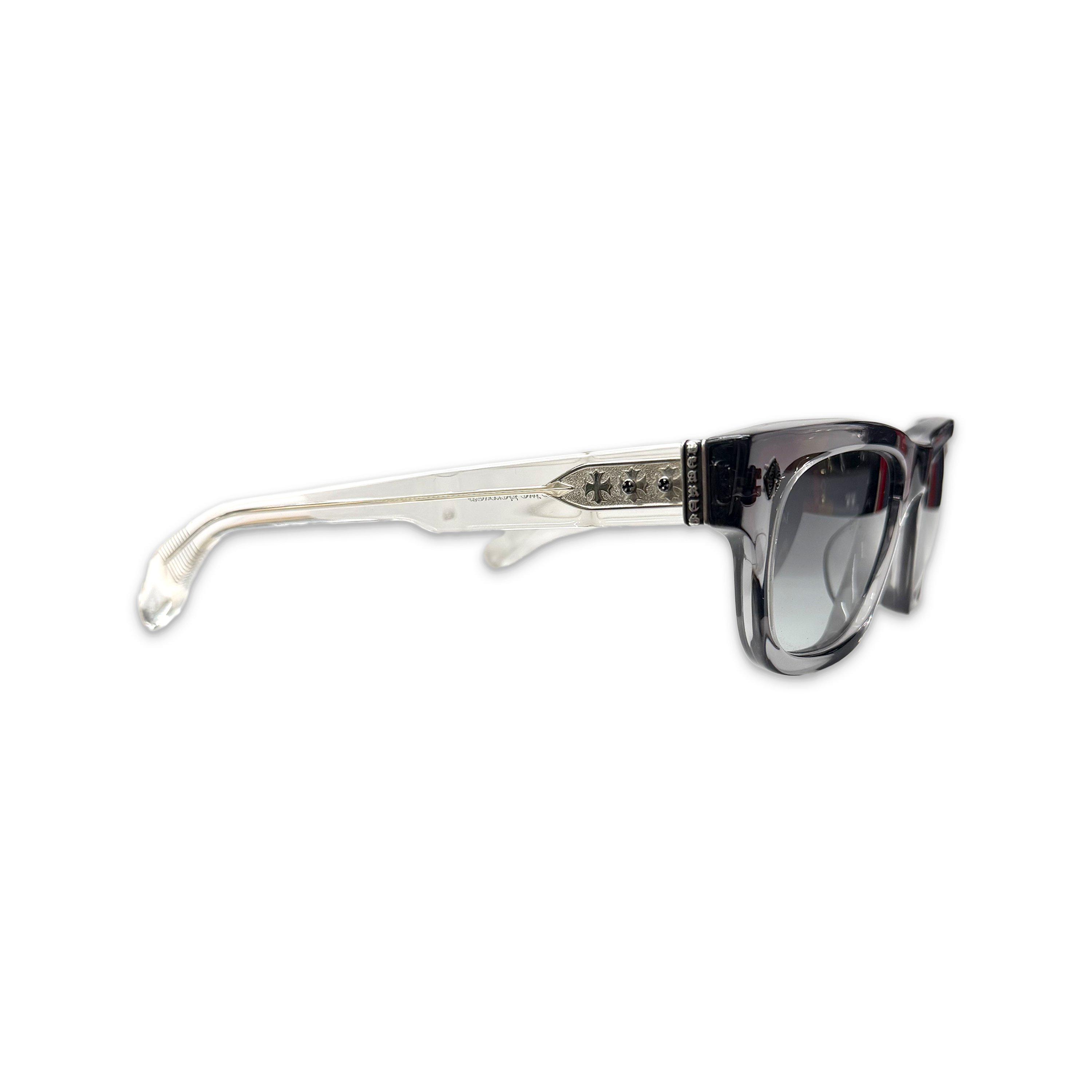 Chrome Hearts, Dick Fitzener Sunglasses "Translucent Grey/Silver"