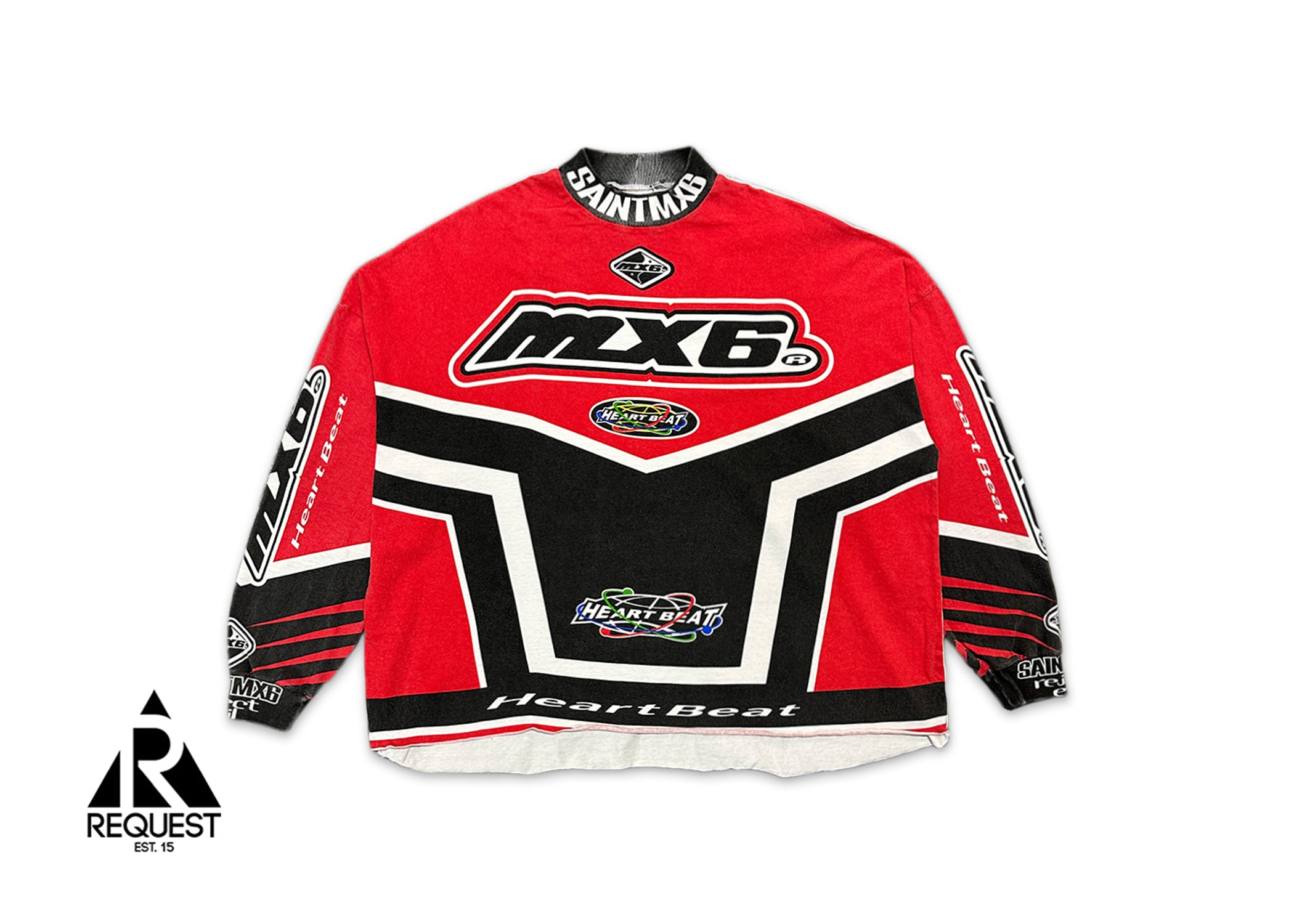 Motocross MX6 L/S Tee "Red"