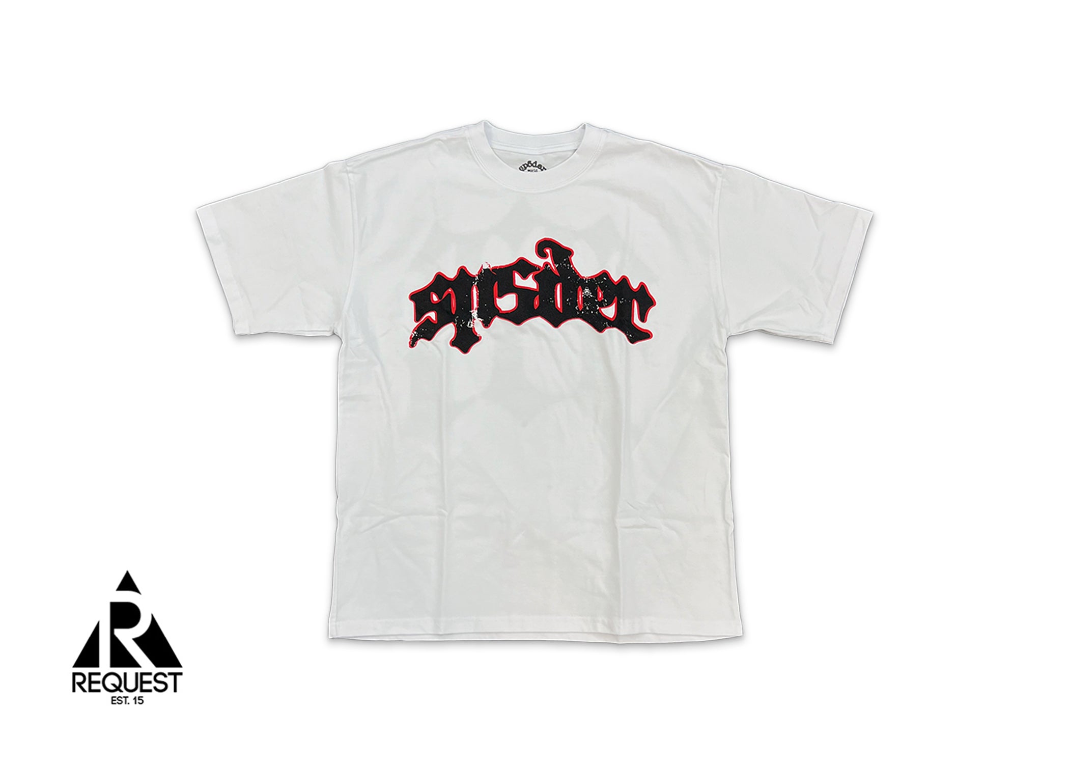 Sp5der 555 Text Tee "White"