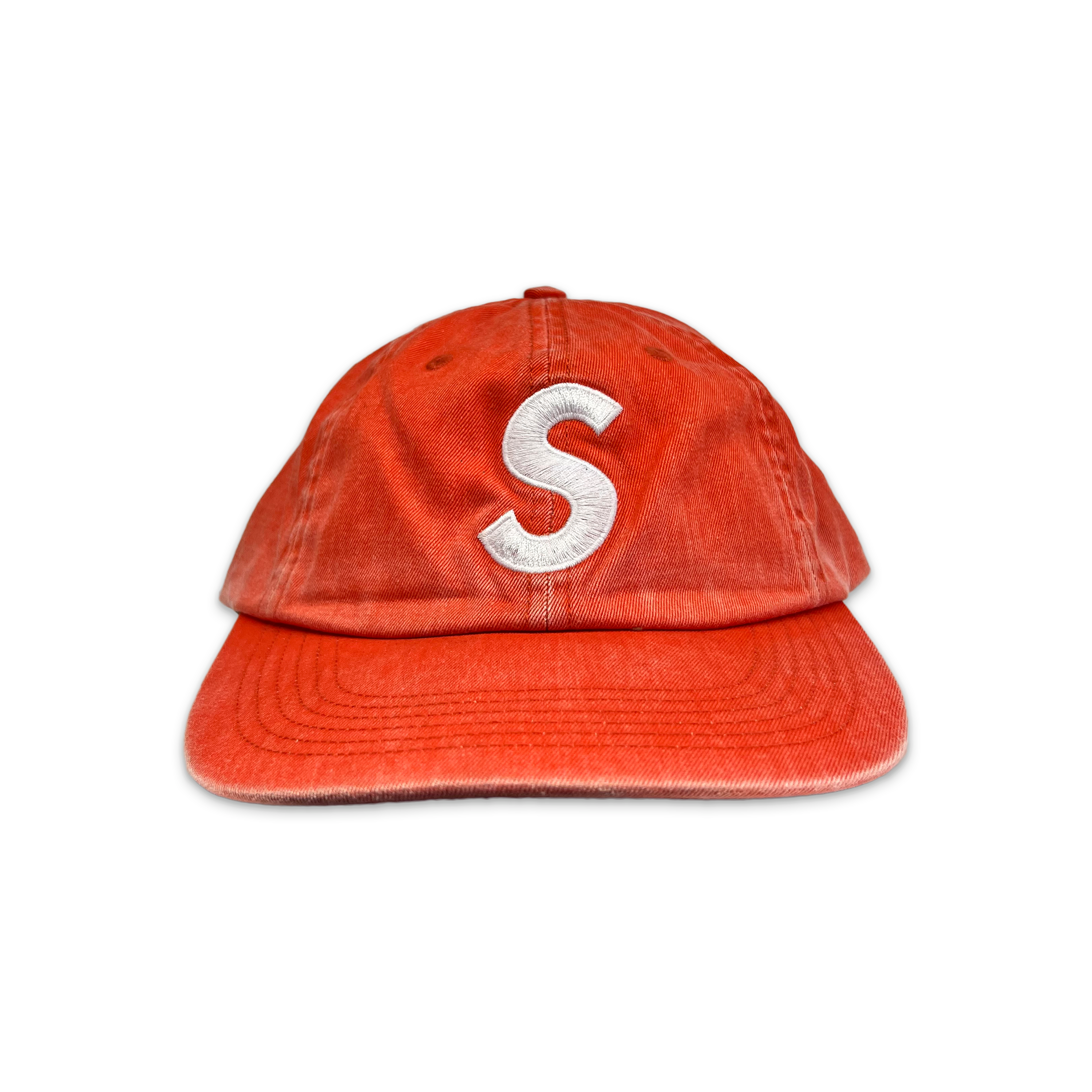 Pigment Coated Canvas S Logo 6-Panel Hat "Orange"