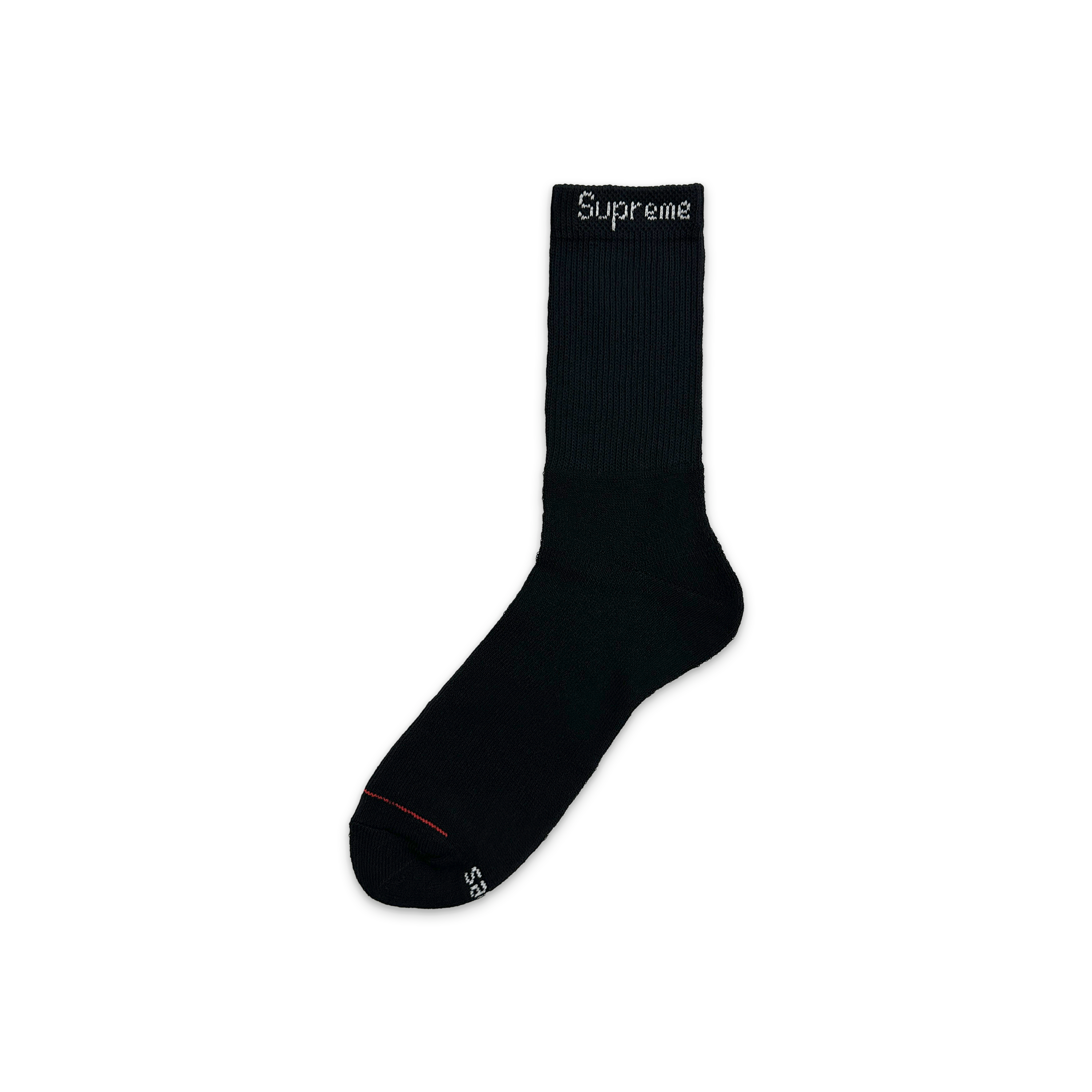 Supreme, Hanes Crew Socks (4 Pack) "Black"