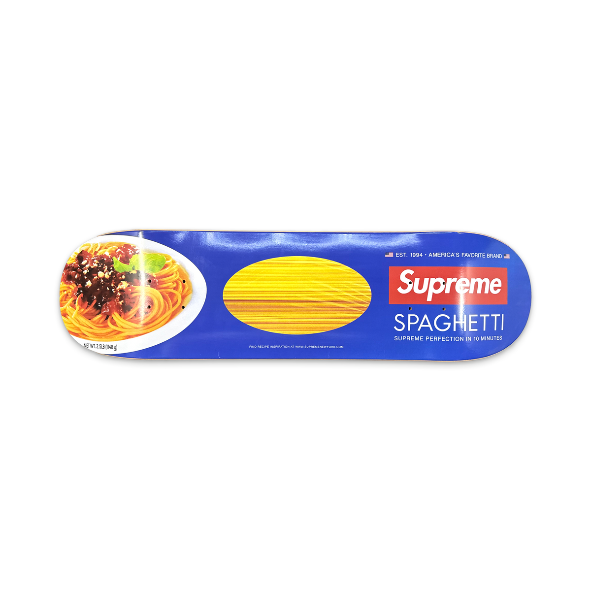 Supreme Spaghetti Skateboard Deck "Blue"