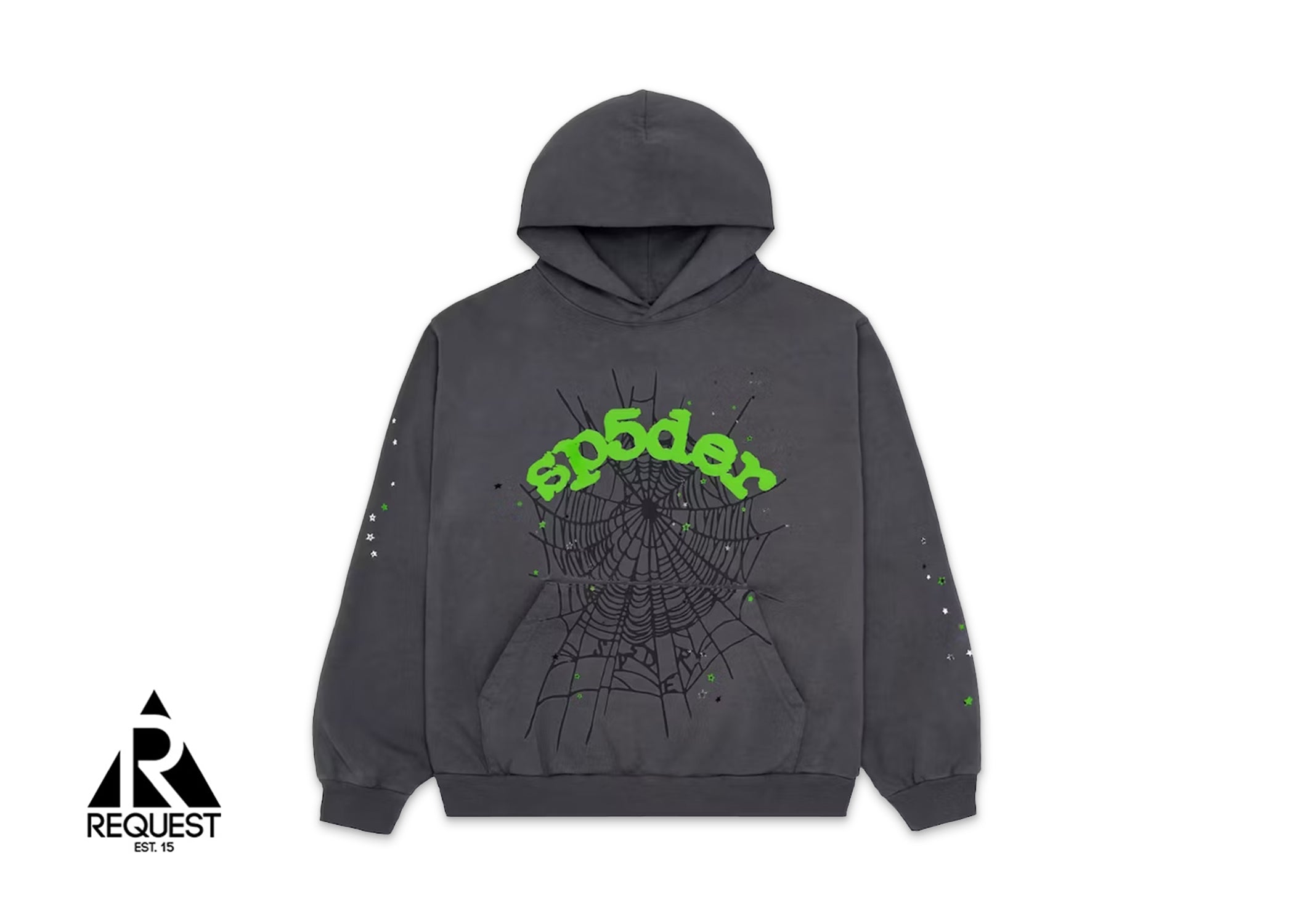 Sp5der Websuit Hoodie “Grey Green”