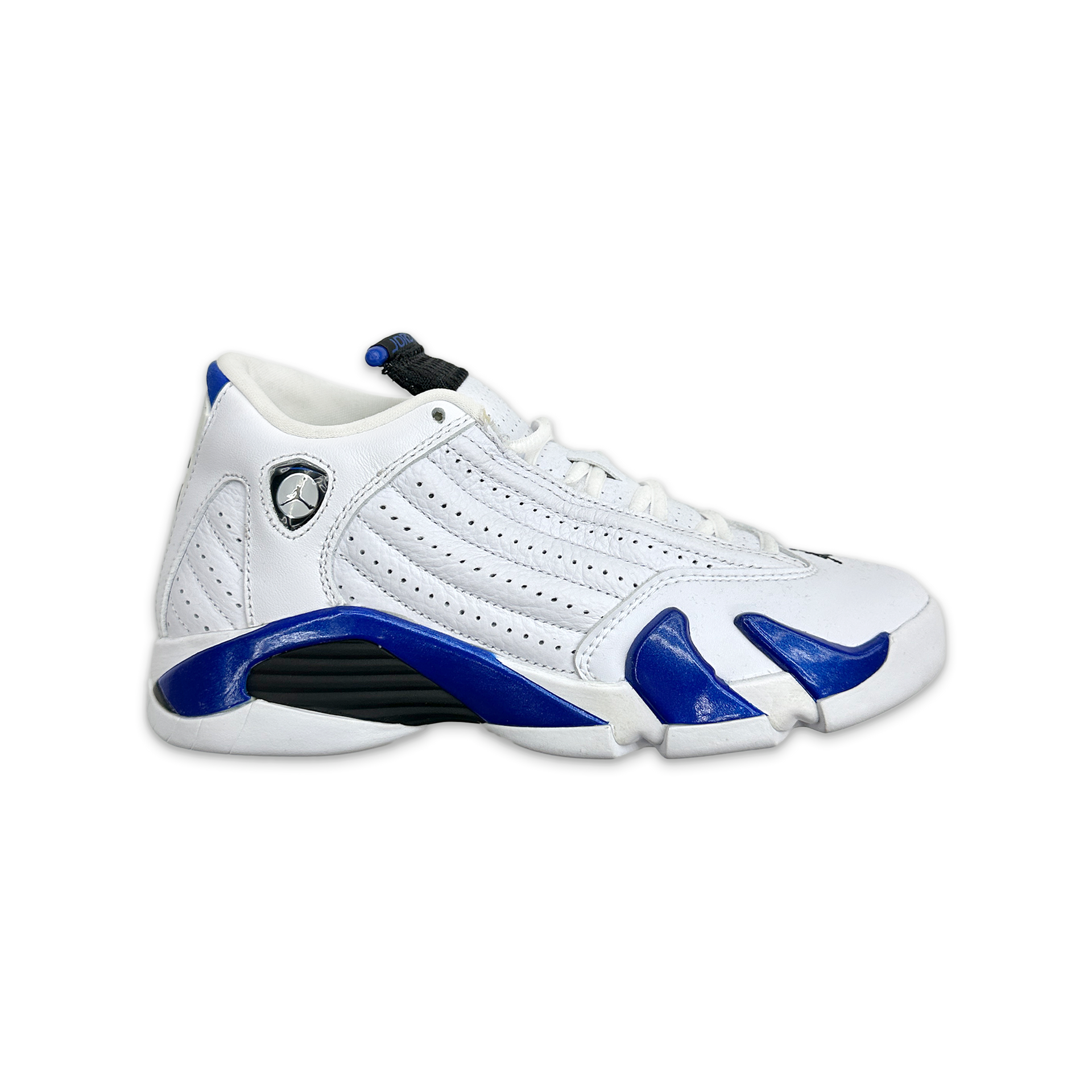 14 White And Blue Royal Blue 14 Jordans Air Jordan 14 Retro “White Hyper Royal” (GS)