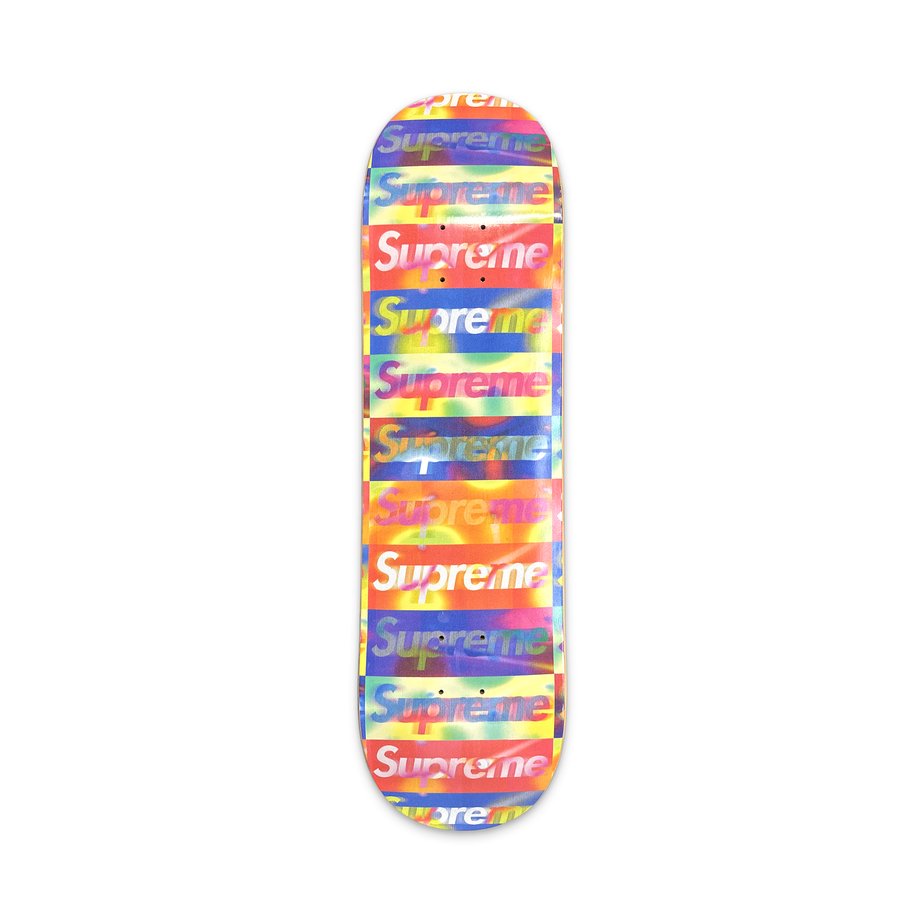 Supreme Distorted Logo Skateboard Deck "Yellow"