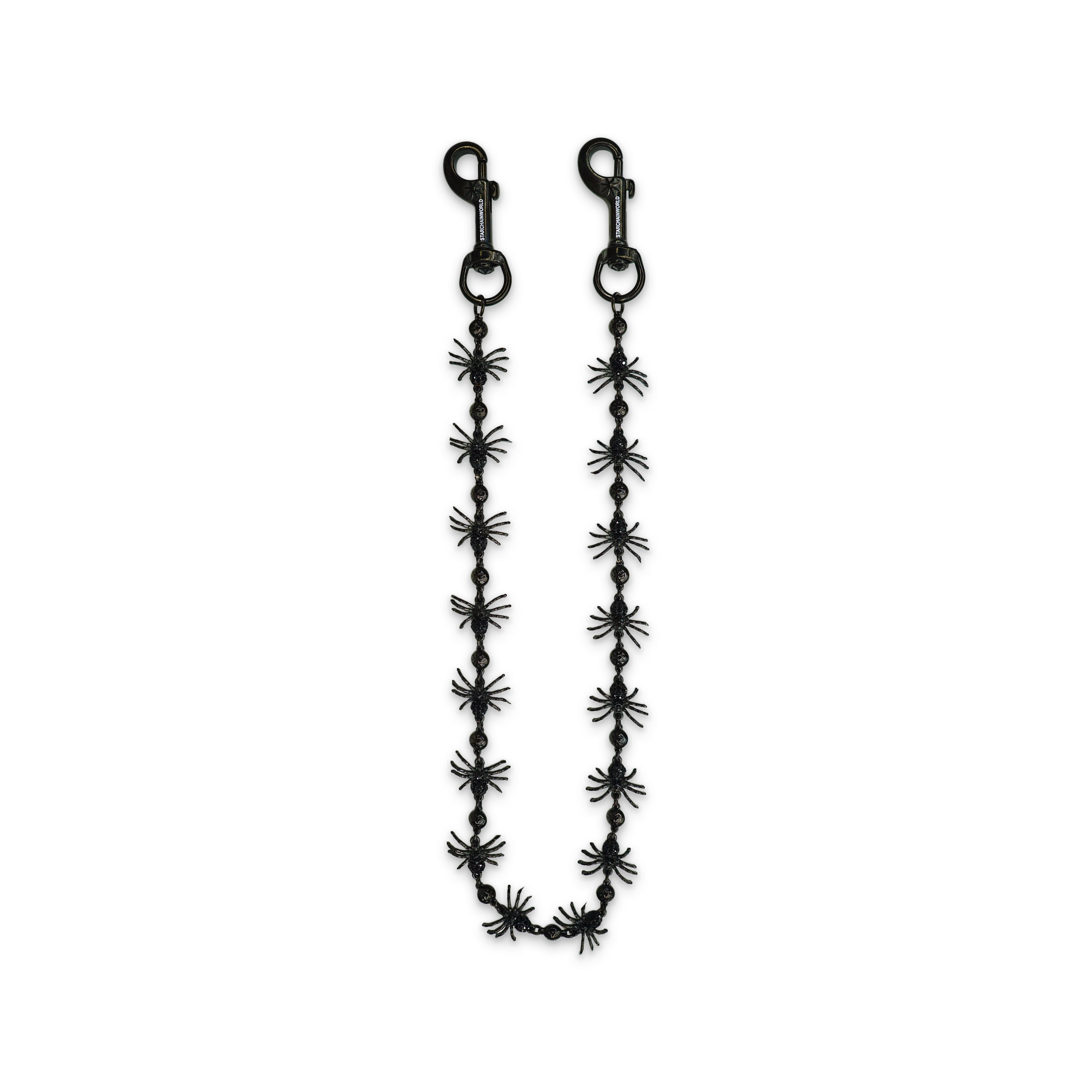 Black Spider Wallet Chain