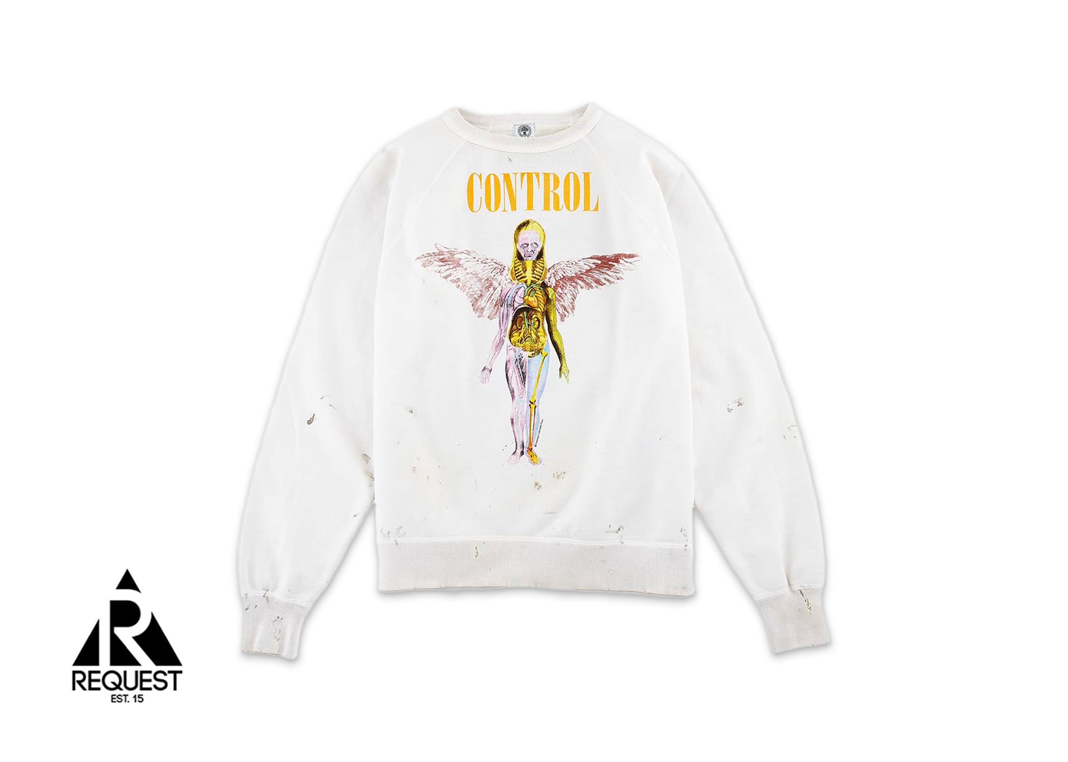 Saint Michael Anatomy Of An Angel Crewneck Sweatshirt "Cream"