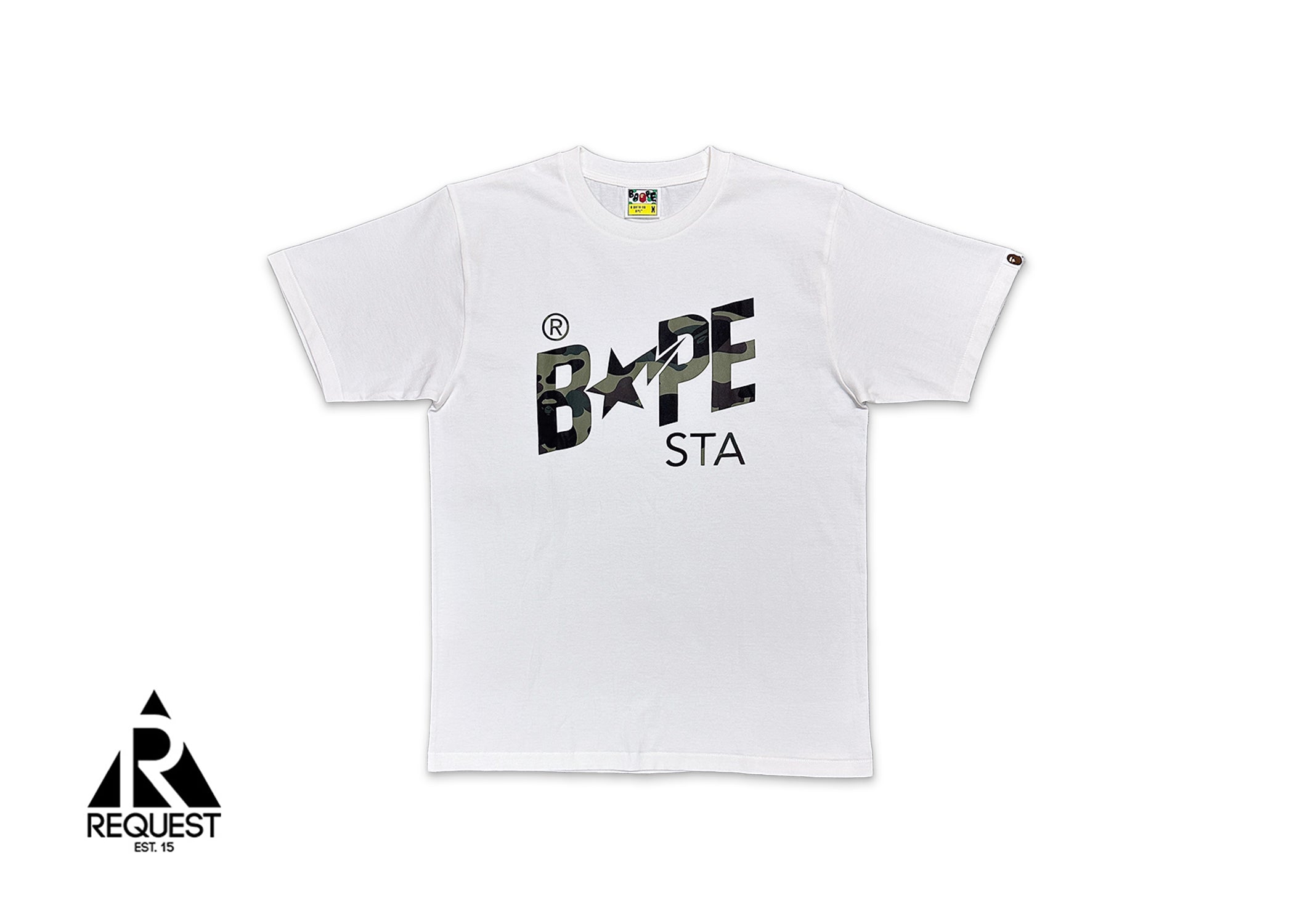 Green 1st Camo STA Logo Tee "White"