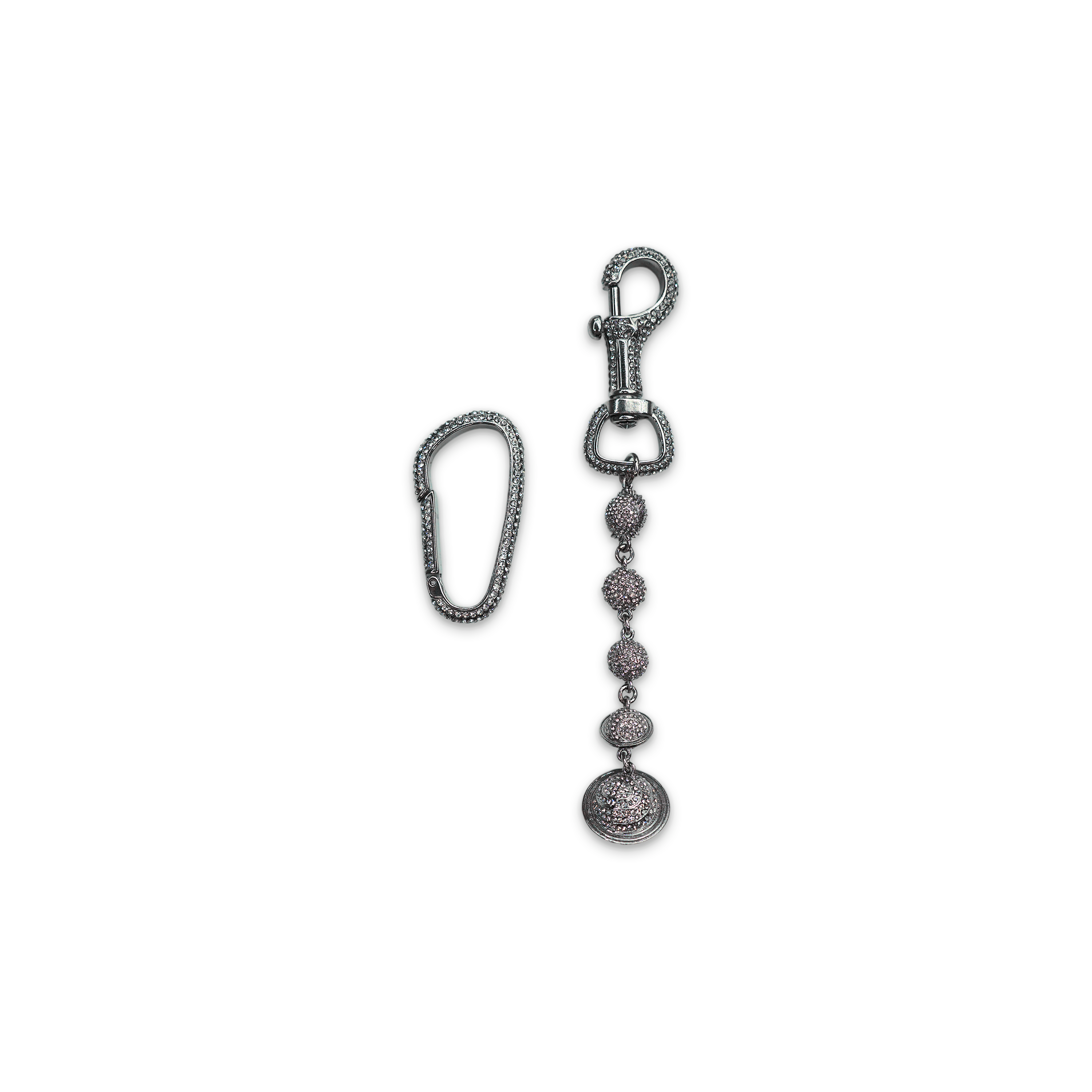 White Planet Keychain + Carabiner