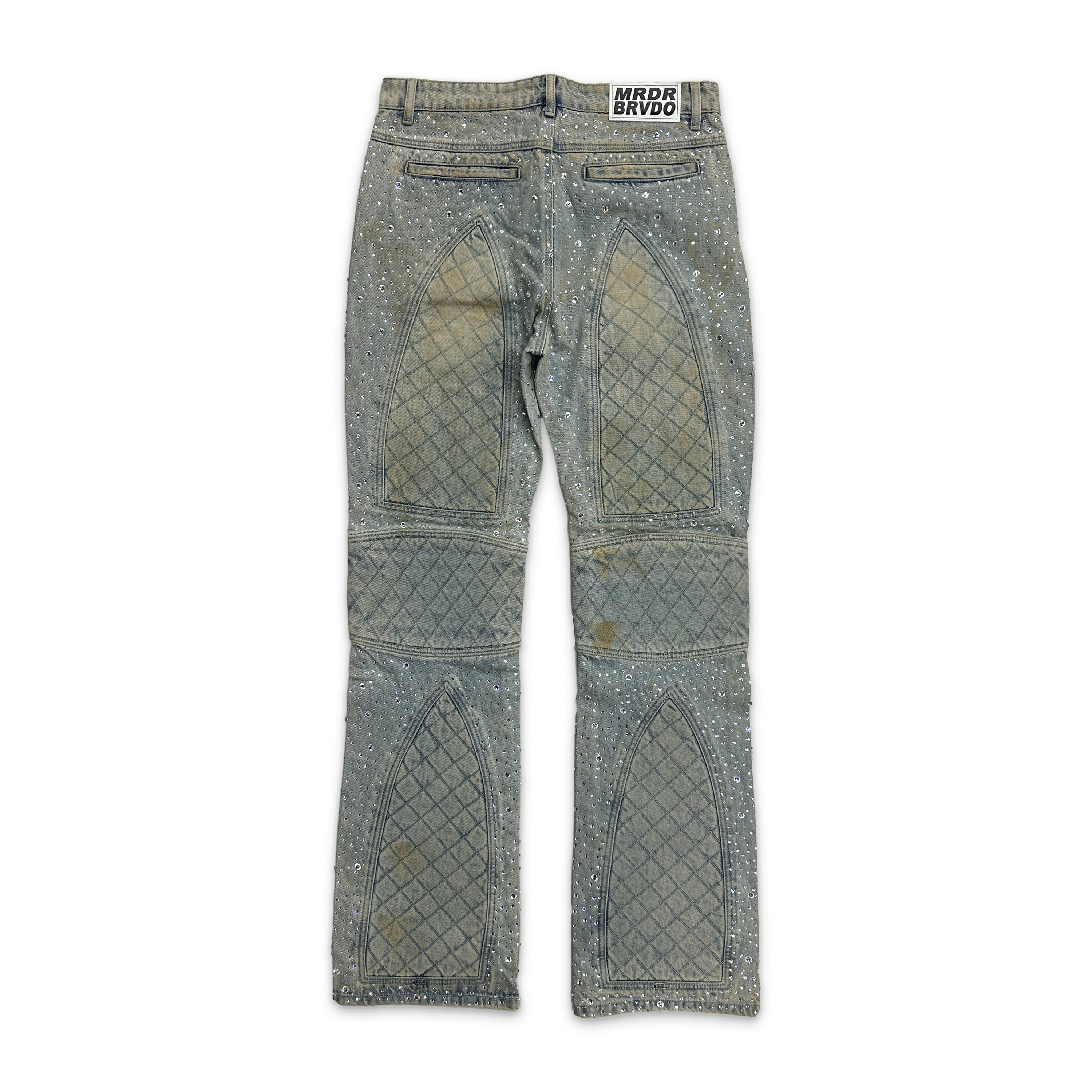 Studded Moto Denim