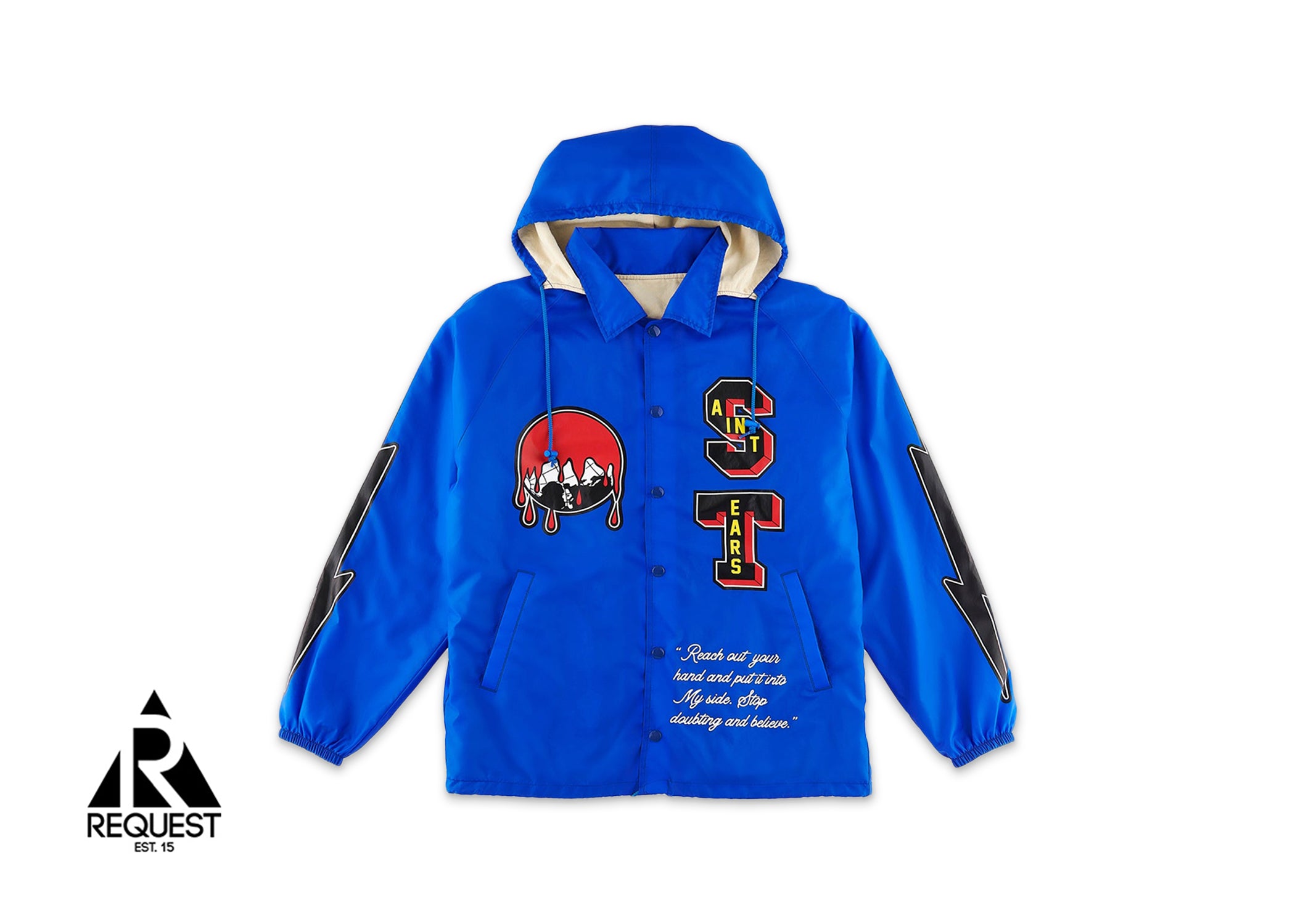 Saint Michael x Denim Tears Holy Grail Coaches Jacket "Blue"