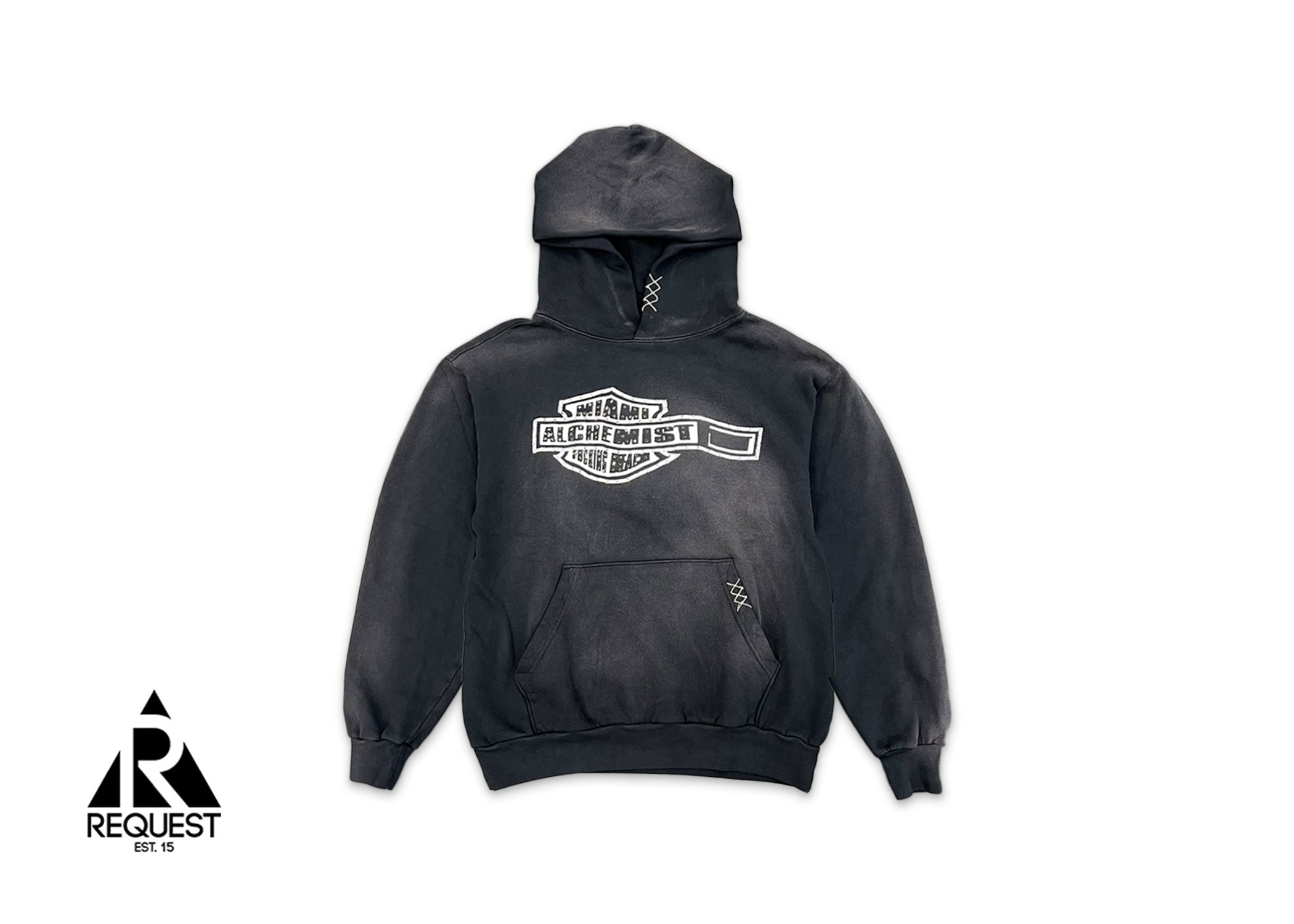 Waving Alchemist Crystal Hoodie "Black"