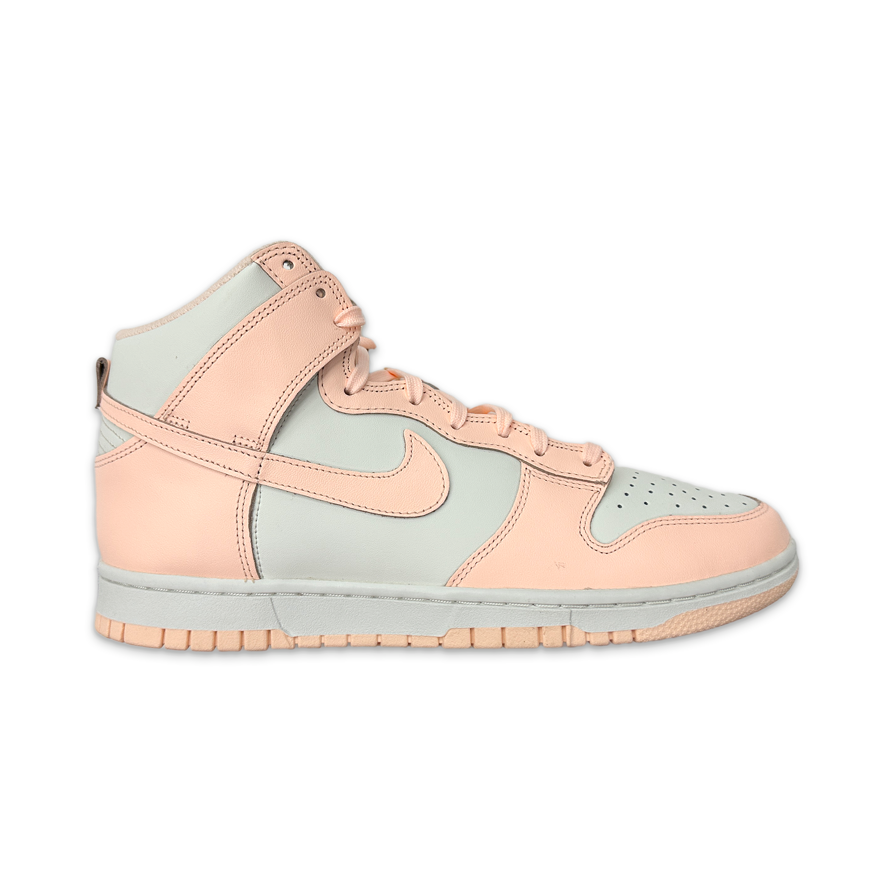 nike dunk high sail crimson tint