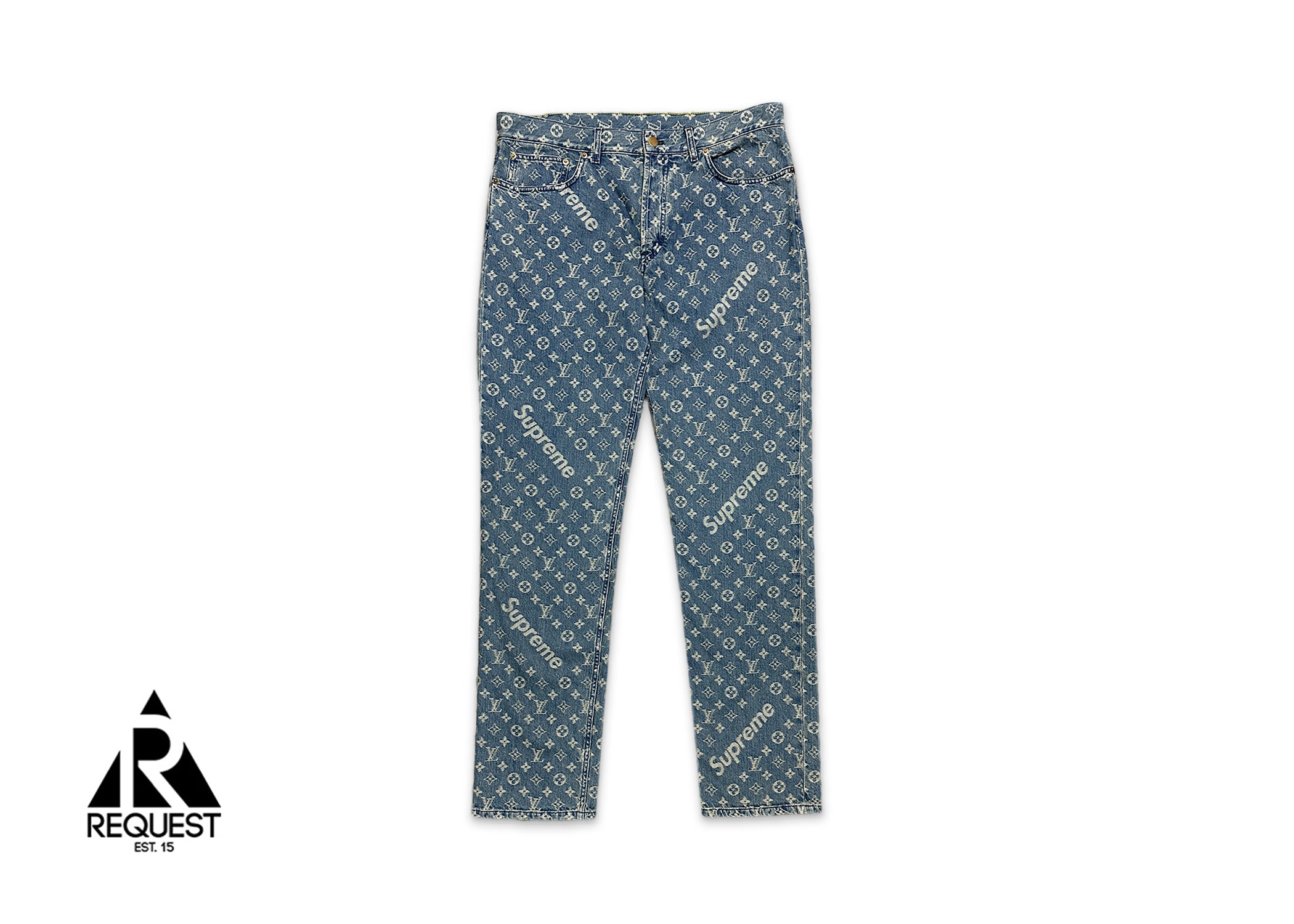 Louis Vuitton, x Supreme Monogram Denim "Blue"