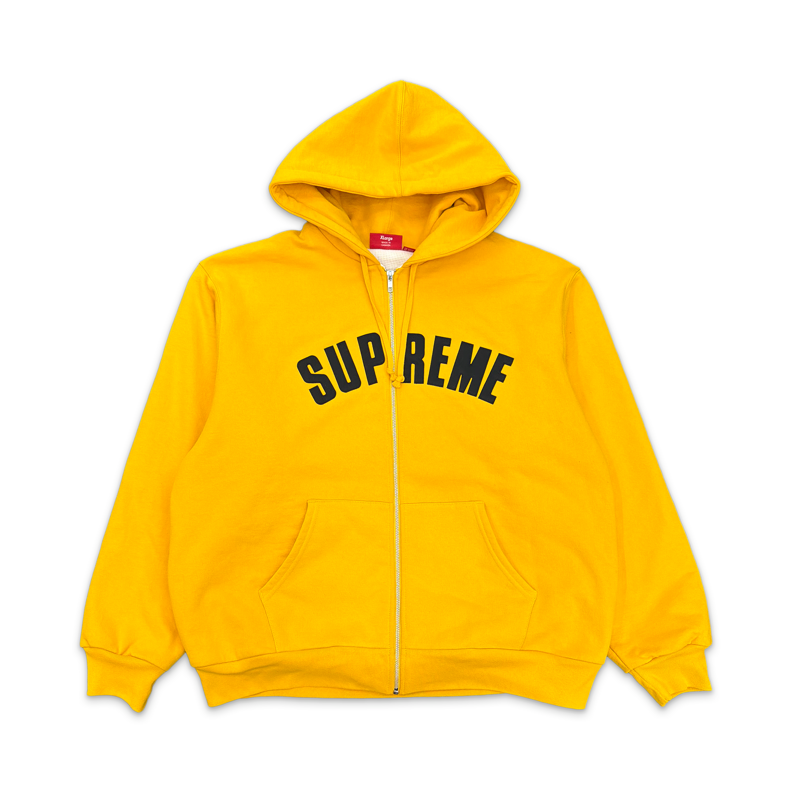 Arc Thermal Zip Up Hooded Sweatshirt "Yellow"