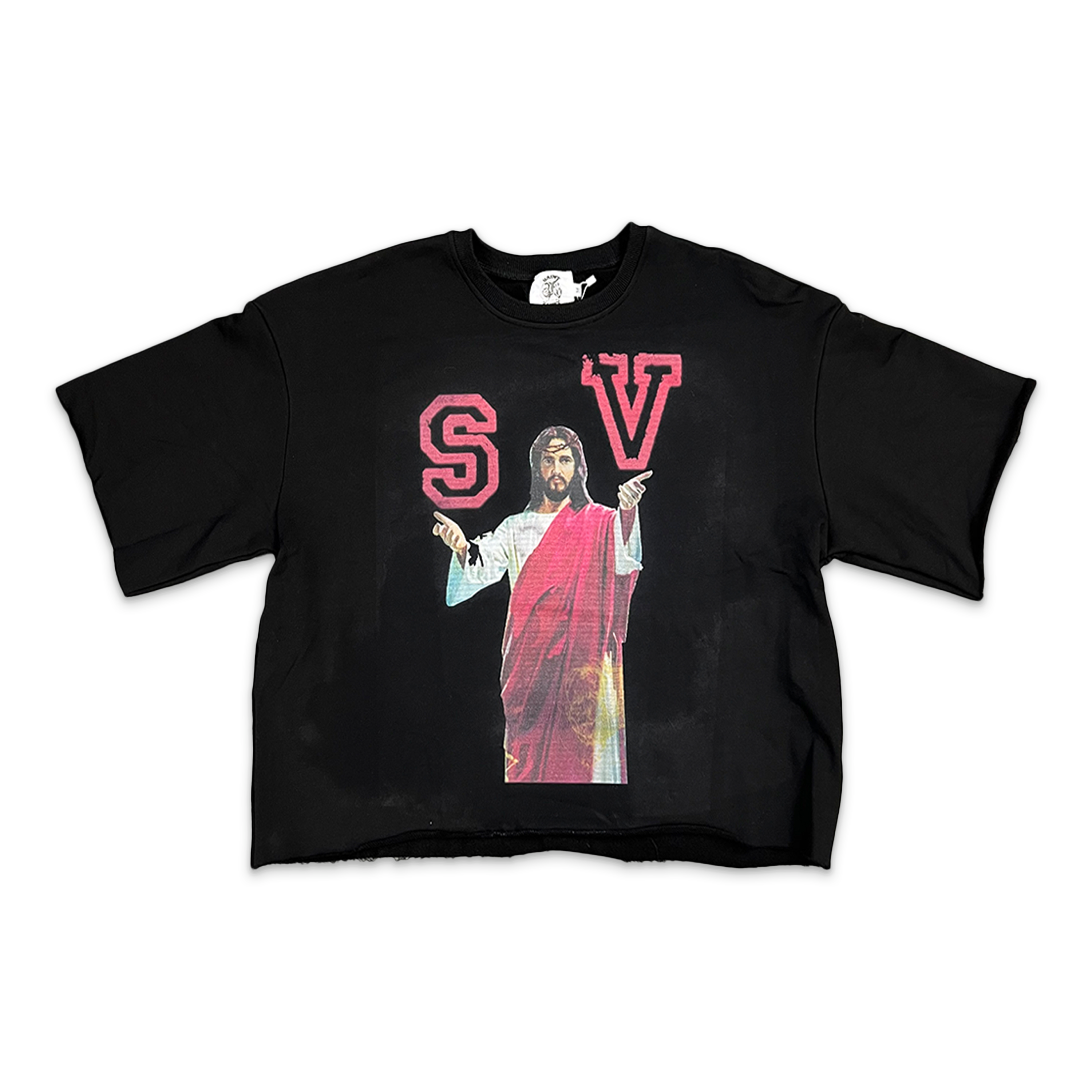 Jesus Cropped Sweater Tee 