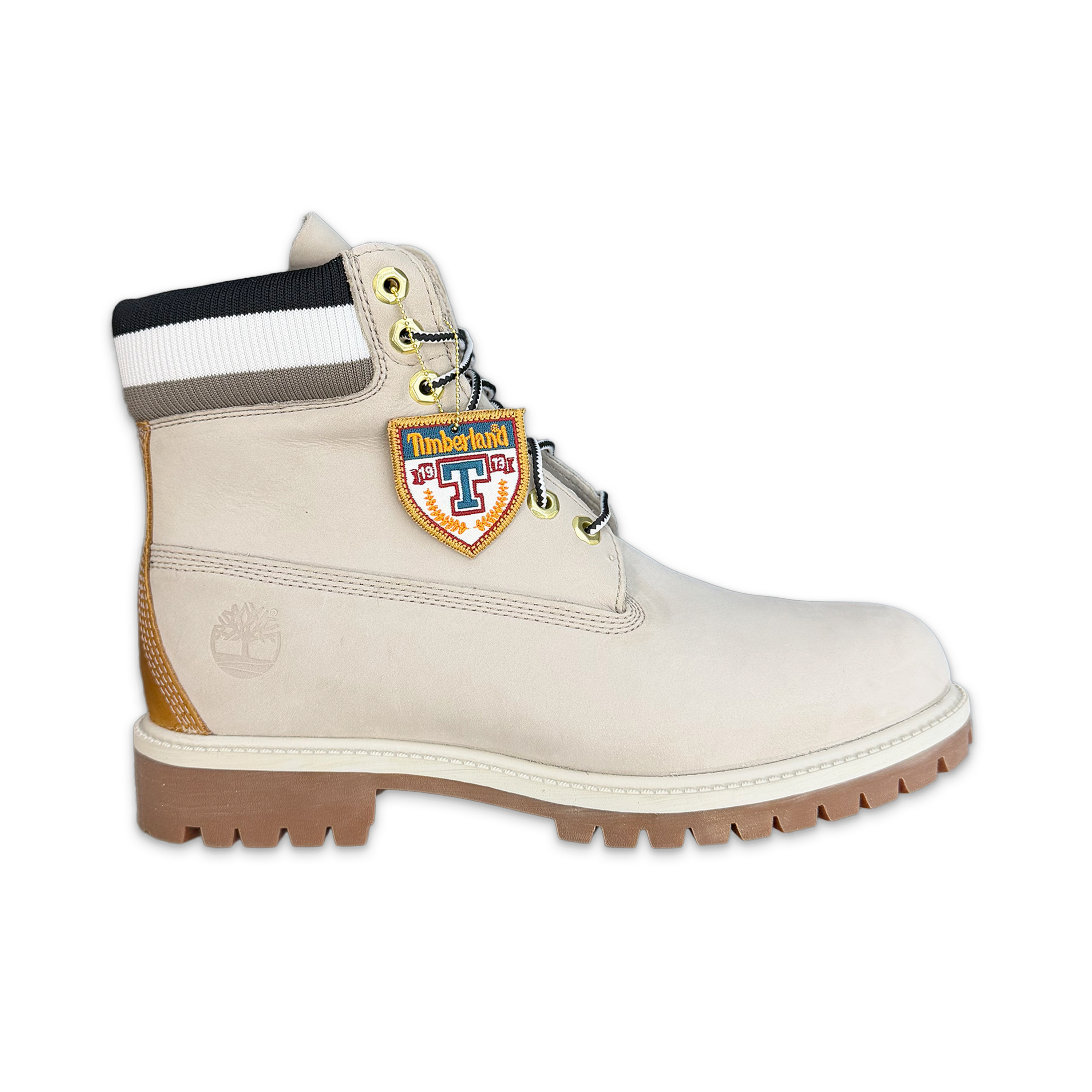 Timberland, Heritage Premium 6" Waterproof Boot "Light Taupe Nubuck/ Black"