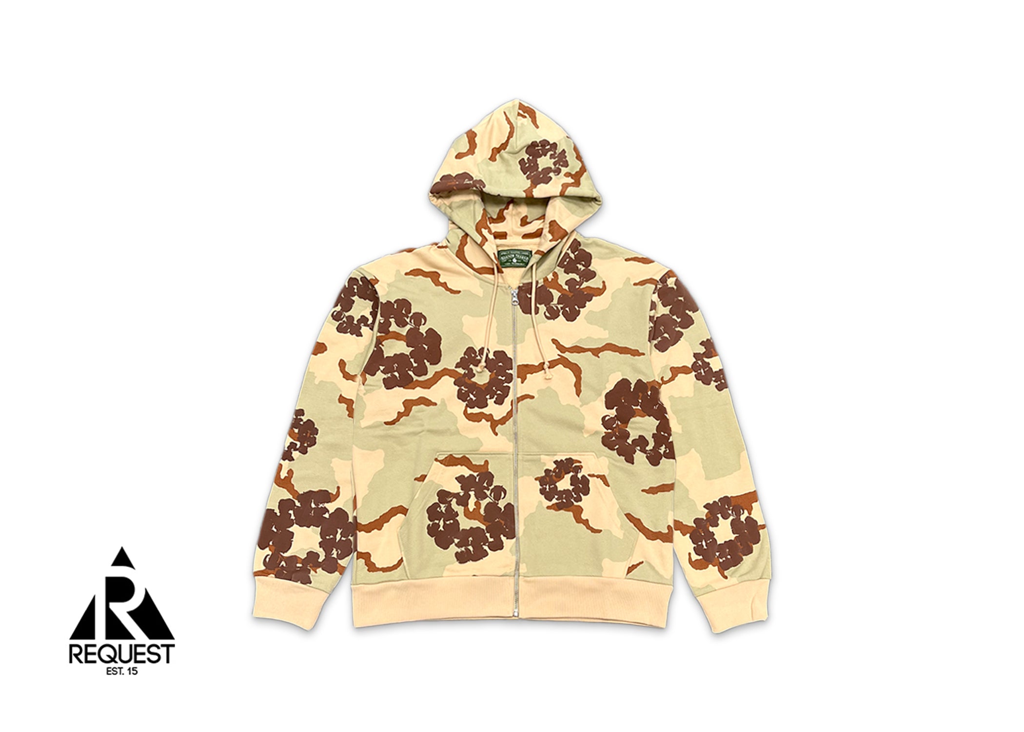 Camo Cotton Wreath Zip Hoodie "Desert Camo"