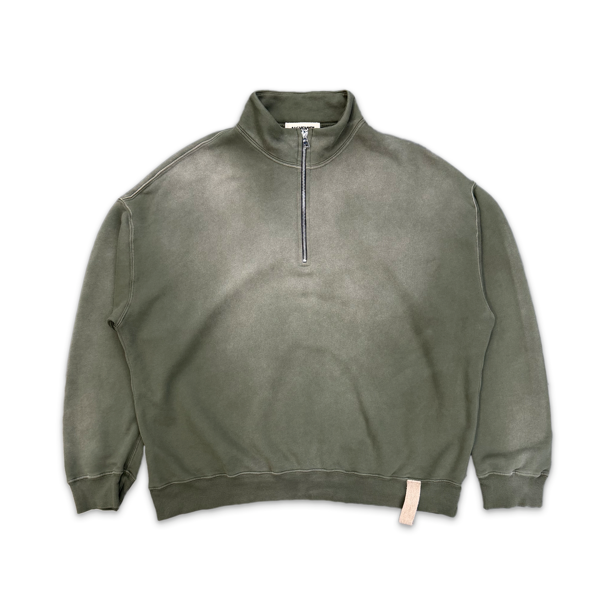 Cashmere Terry Quarter Zip "Dark Green"