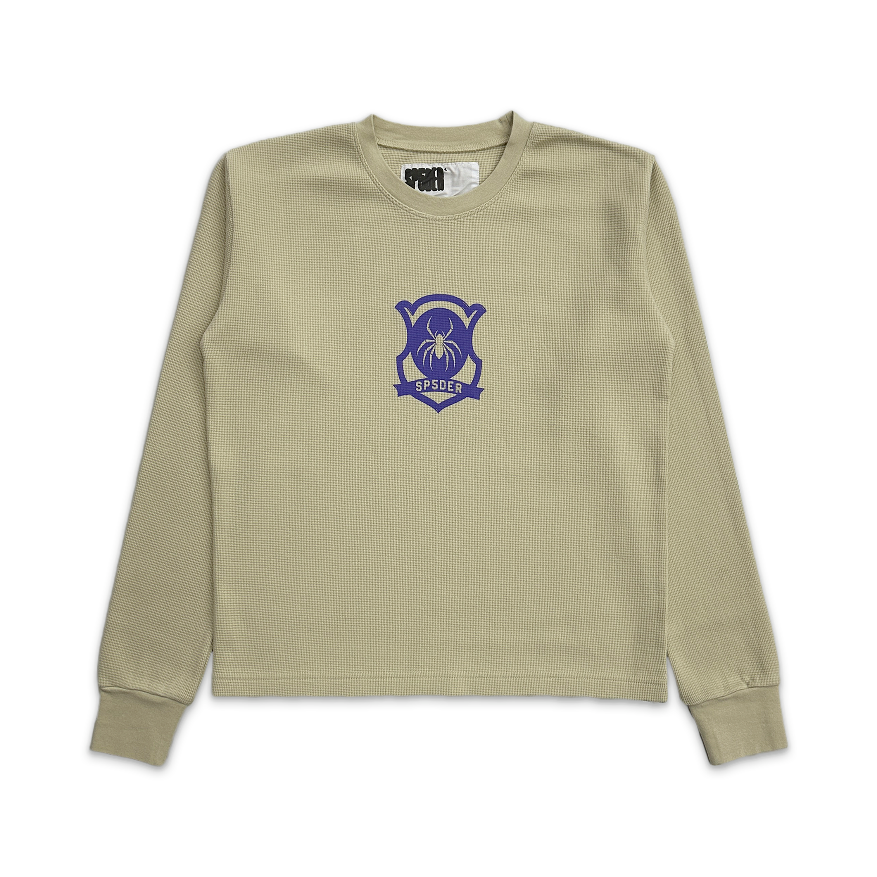 Waffle Knit L/S Top "Tan"