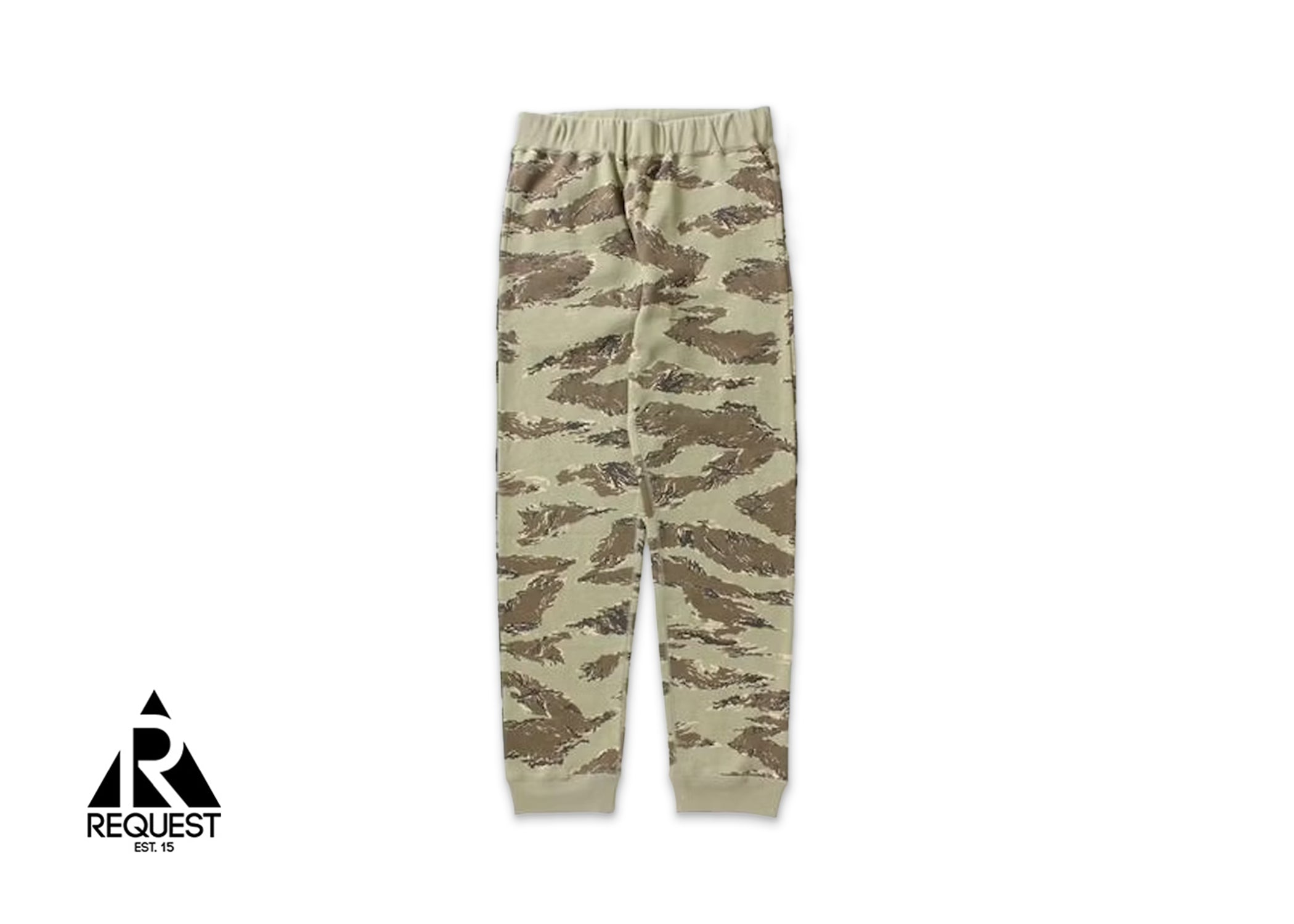 A Bathing Ape BAPE Tiger Camo Sweatpants "Beige"