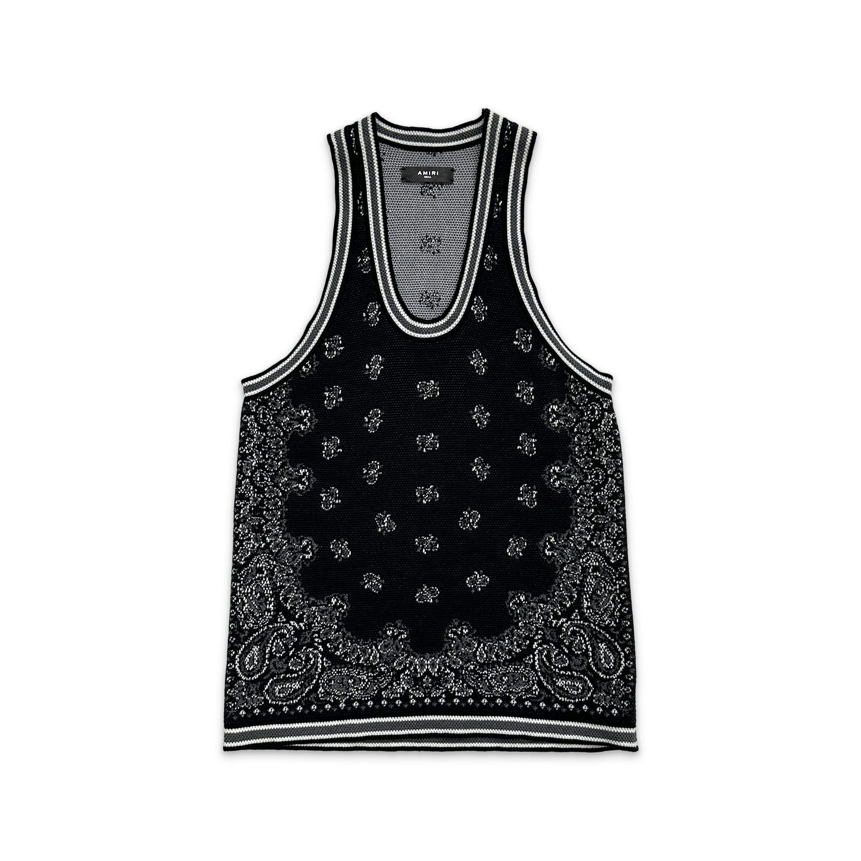 Amiri, Bandana Basketball Tank Top "Black"